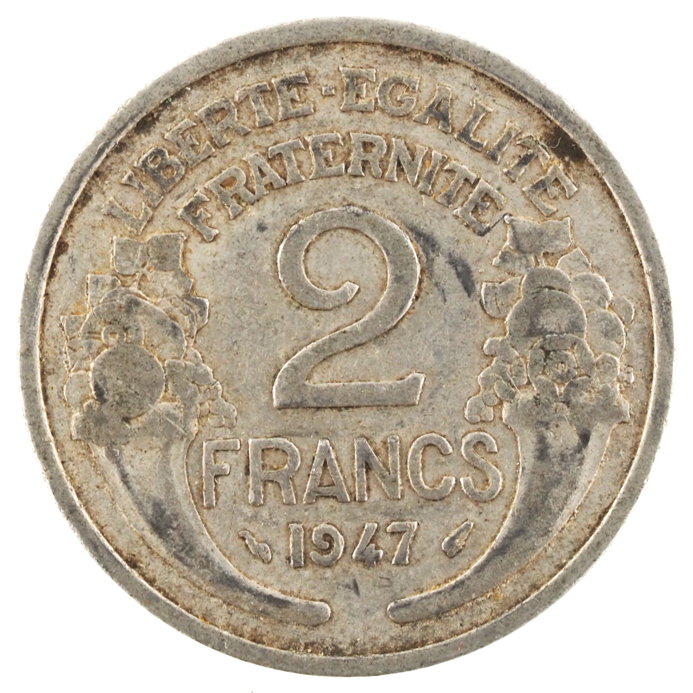 France - Pièce 2 Francs 1947 aluminium - Morlon
