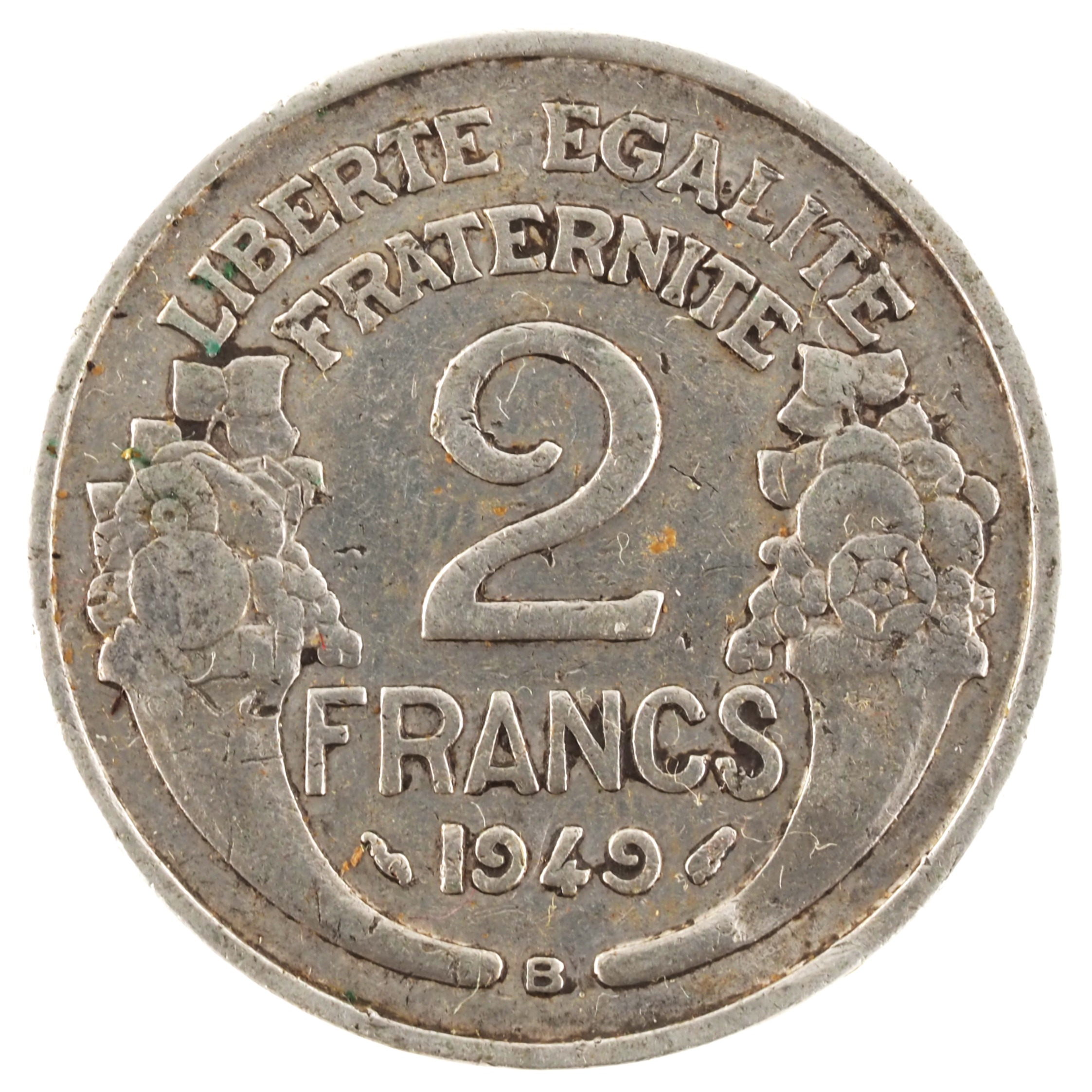France - Pièce 2 Francs 1949 B aluminium - Morlon
