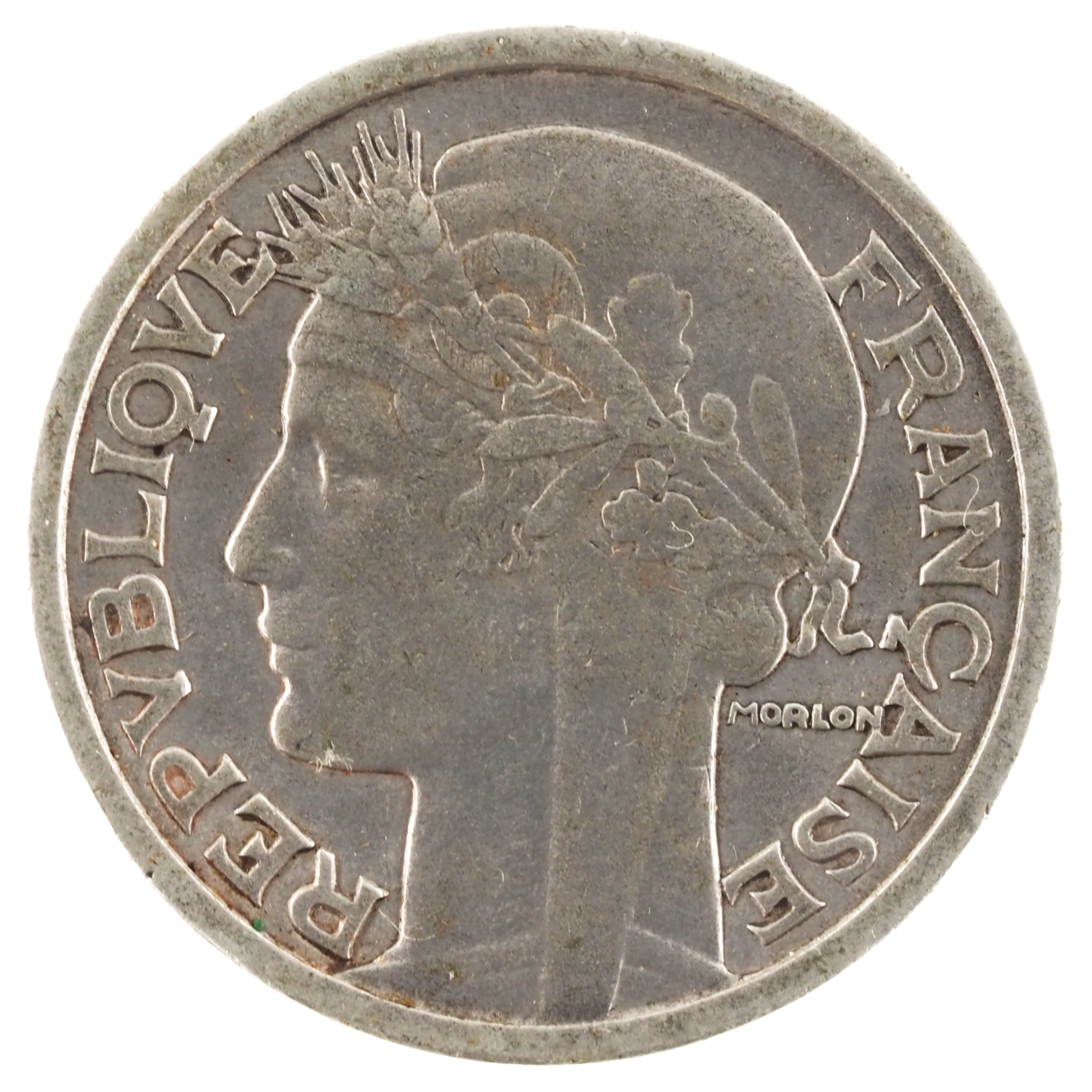 France - Pièce 2 Francs 1959 aluminium - Morlon – Image 2