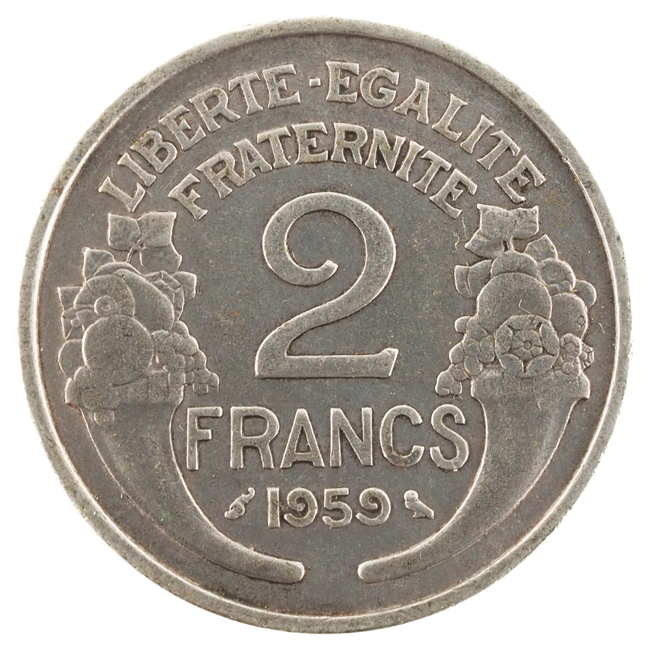 France - Pièce 2 Francs 1959 aluminium - Morlon