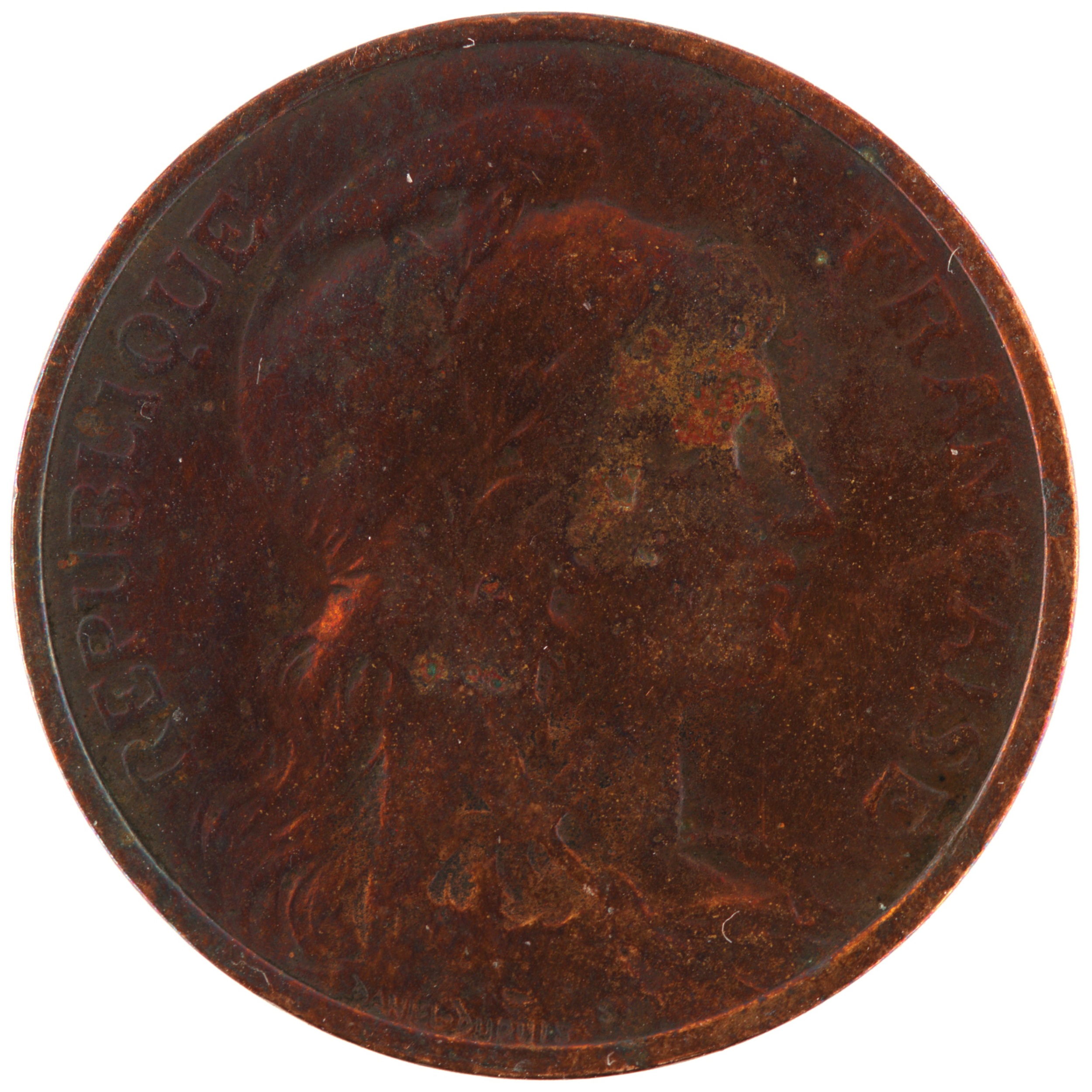 France - Pièce 5 Centimes 1911 bronze - Daniel-Dupuis – Image 2