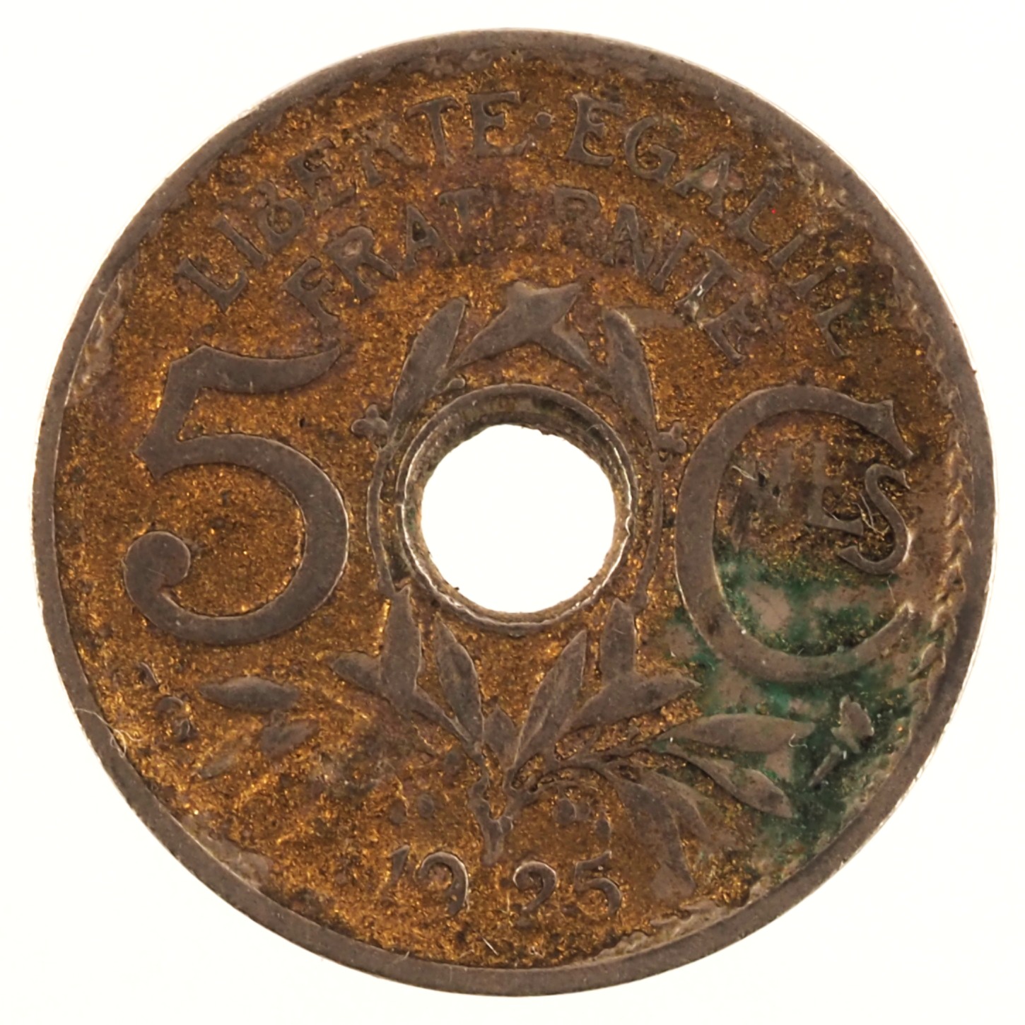 France - Pièce 5 Centimes 1925 cupro-nickel - Lindauer, petit module