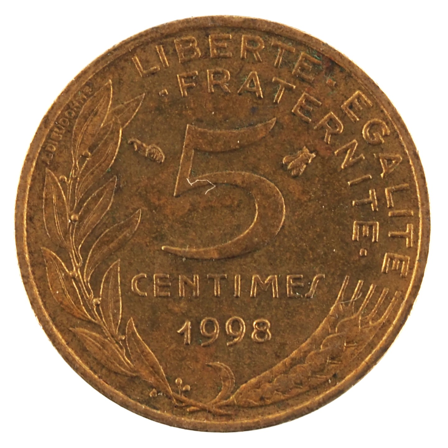 France - Pièce 5 Centimes 1998 bronze-aluminium - Marianne
