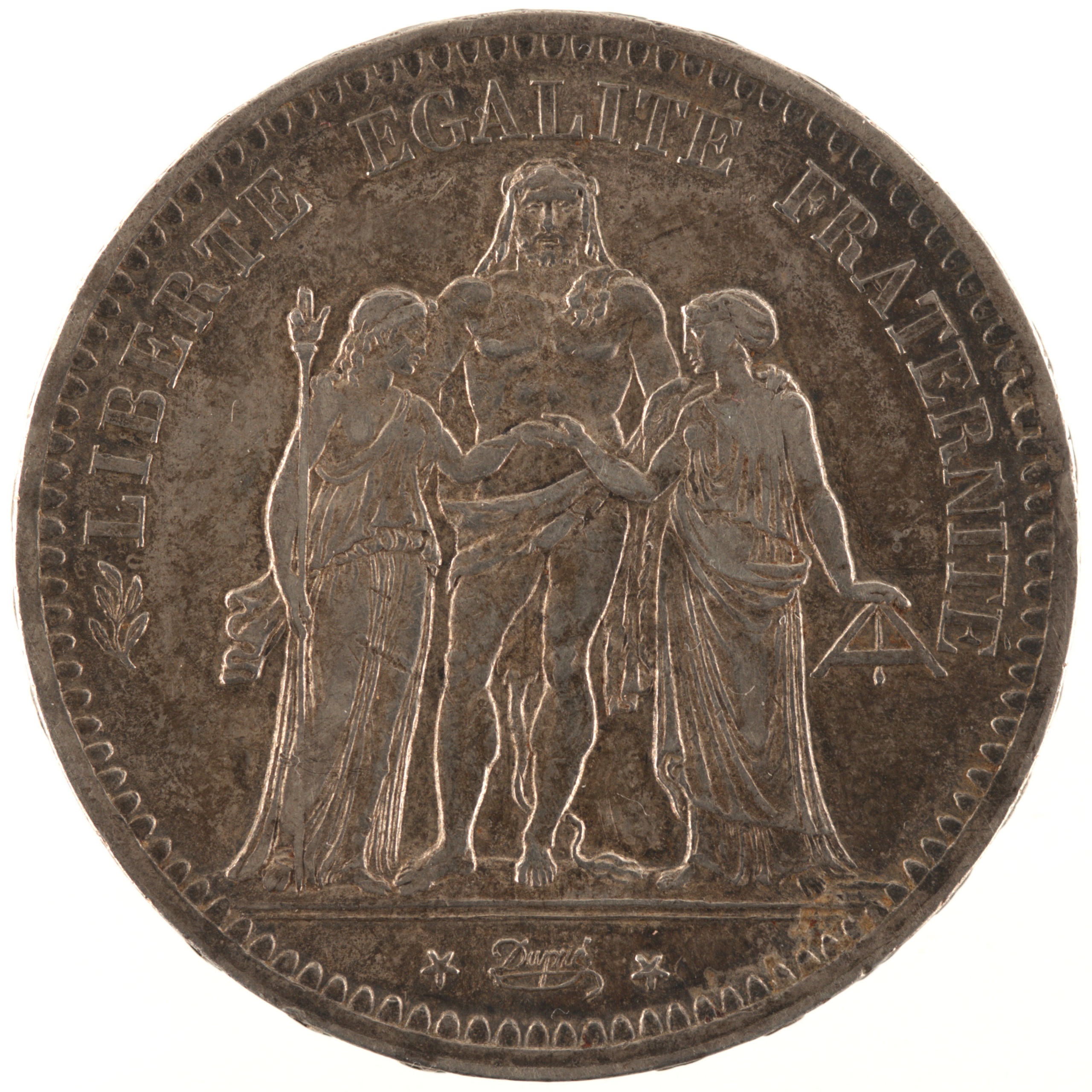 France - Pièce 5 Francs 1849 A argent - Hercule (Deuxième République) – Image 2