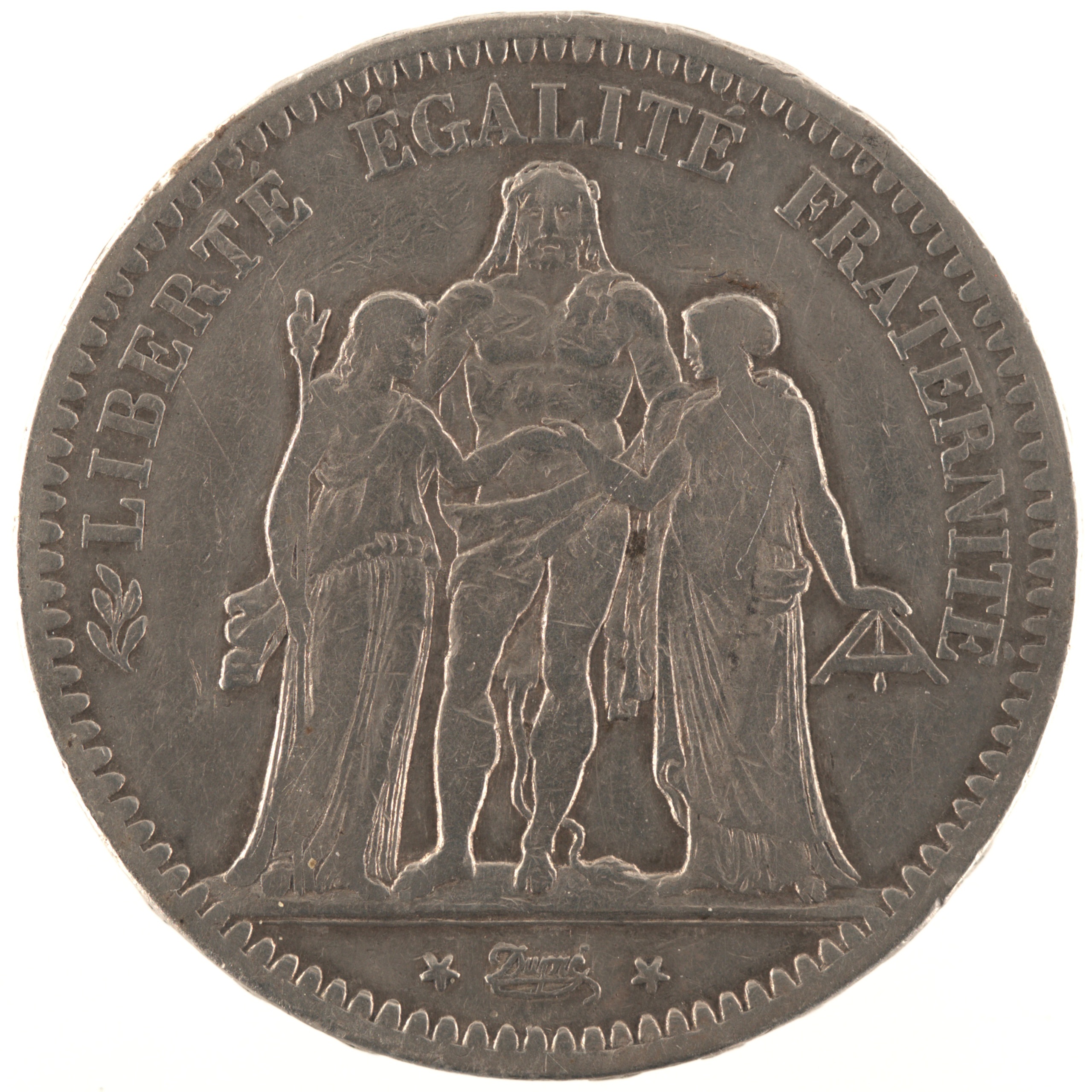 France - Pièce 5 Francs 1849 A argent - Hercule (Deuxième République) – Image 2