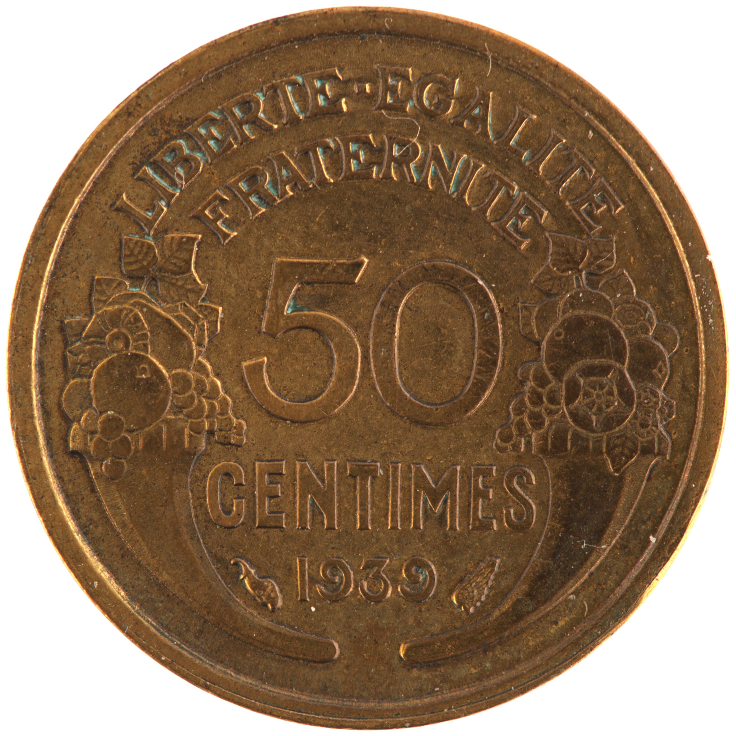 France - Pièce 50 Centimes 1939 bronze-aluminium - Morlon