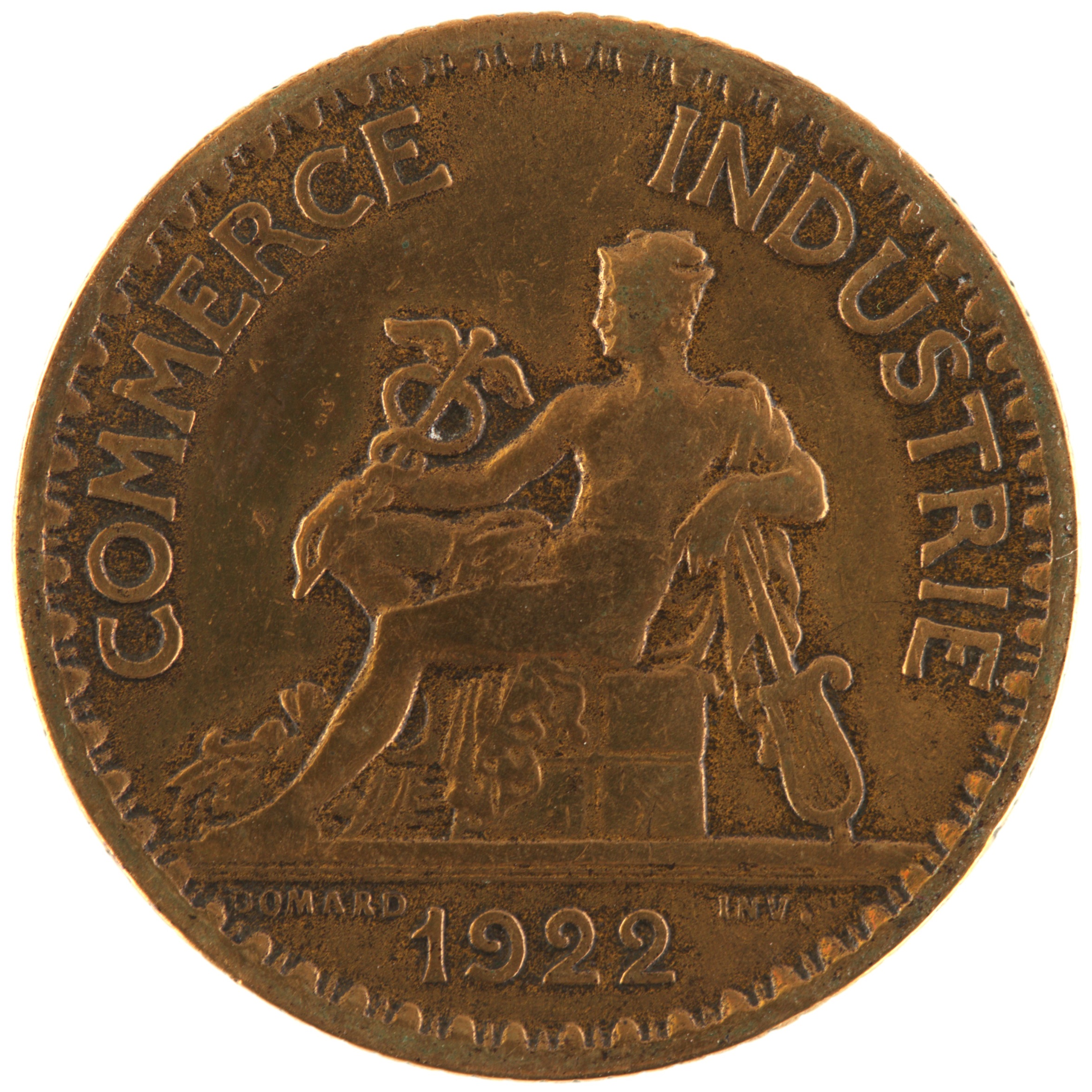 France - Pièce Bon pour 1 Franc 1922 bronze-aluminium - Chambres de Commerce