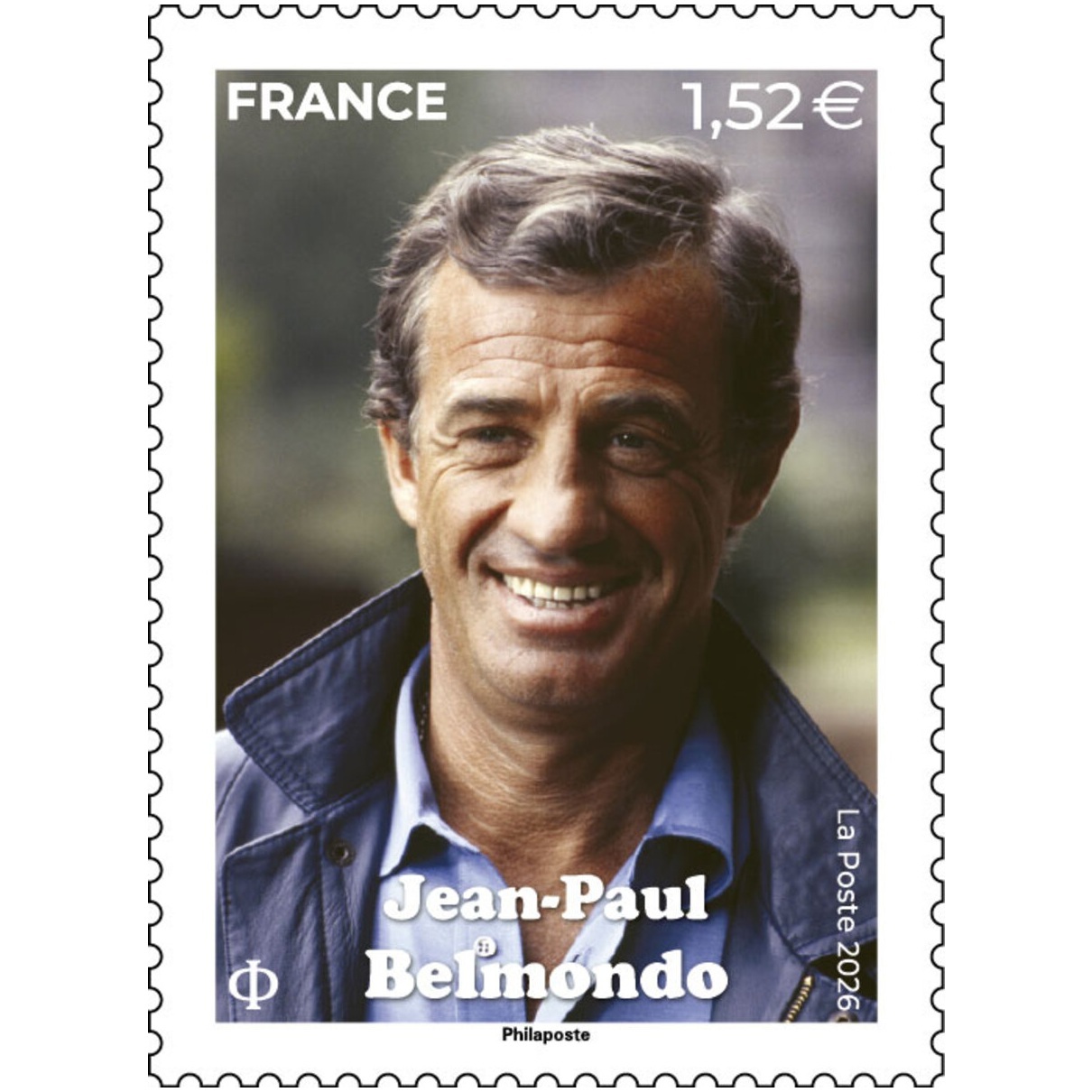 France - Timbre 1,52 Euro 2026 - Jean-Paul Belmondo
