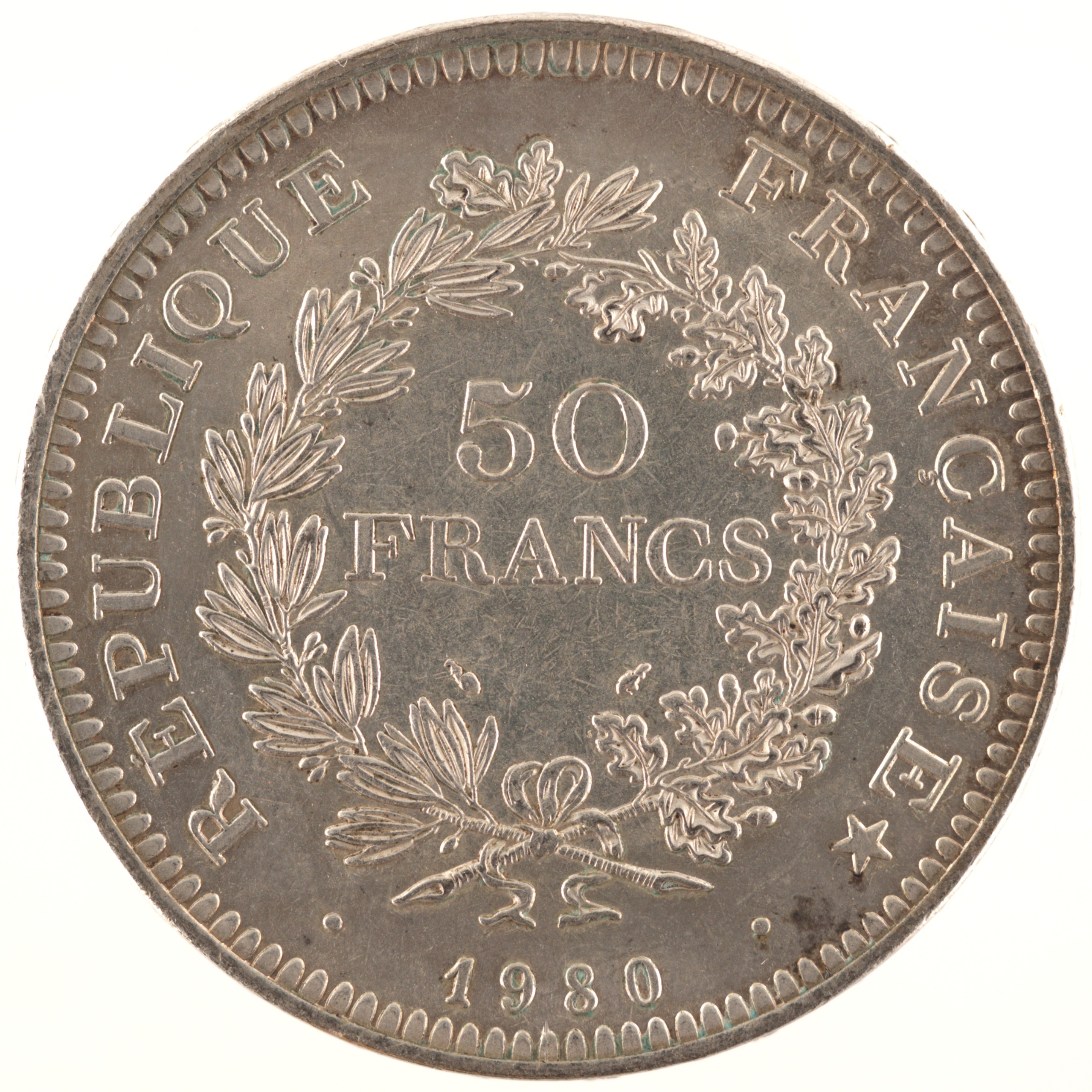France - Fausse pièce 50 Francs 1980 argent - Hercule