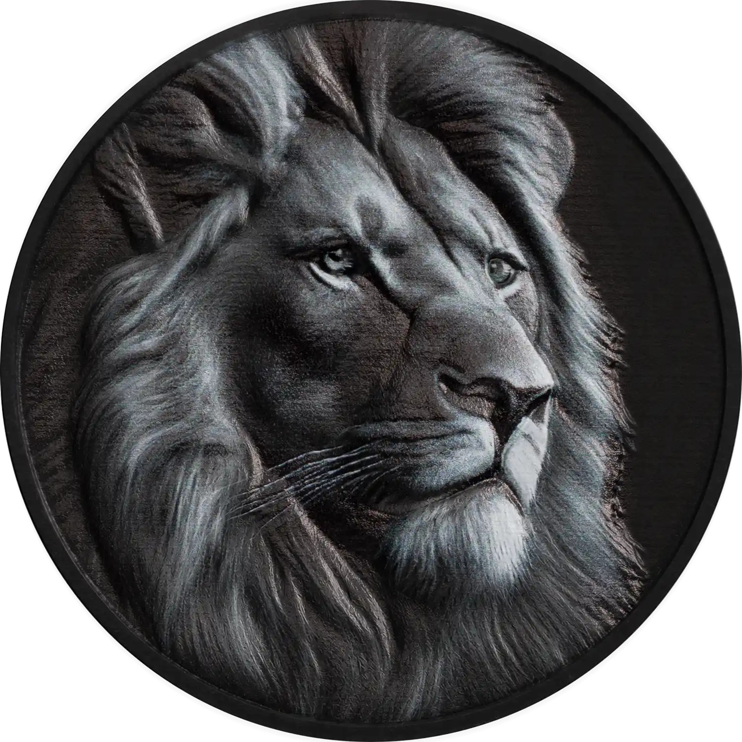 Iles Cook - Pièce 5 Dollars 2026 argent Noir obsidienne - Lion