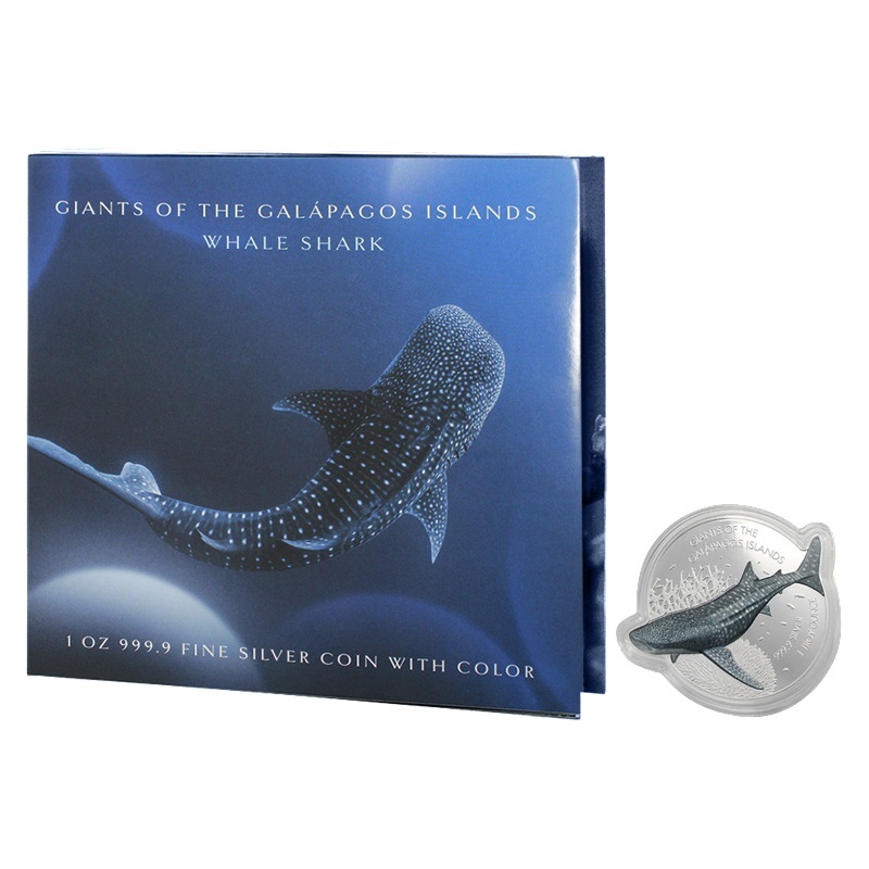 Iles Salomon - Pièce 2 Dollars 2021 1 once argent - Requin baleine – Image 3