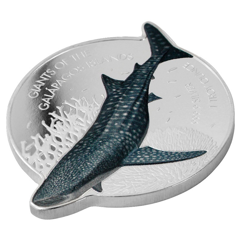Iles Salomon - Pièce 2 Dollars 2021 1 once argent - Requin baleine – Image 6