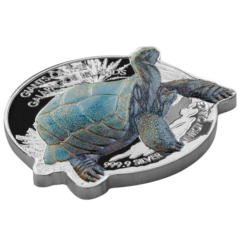 Iles Salomon - Pièce 2 Dollars 2021 1 once argent - Tortue géante des Galápagos – Image 5