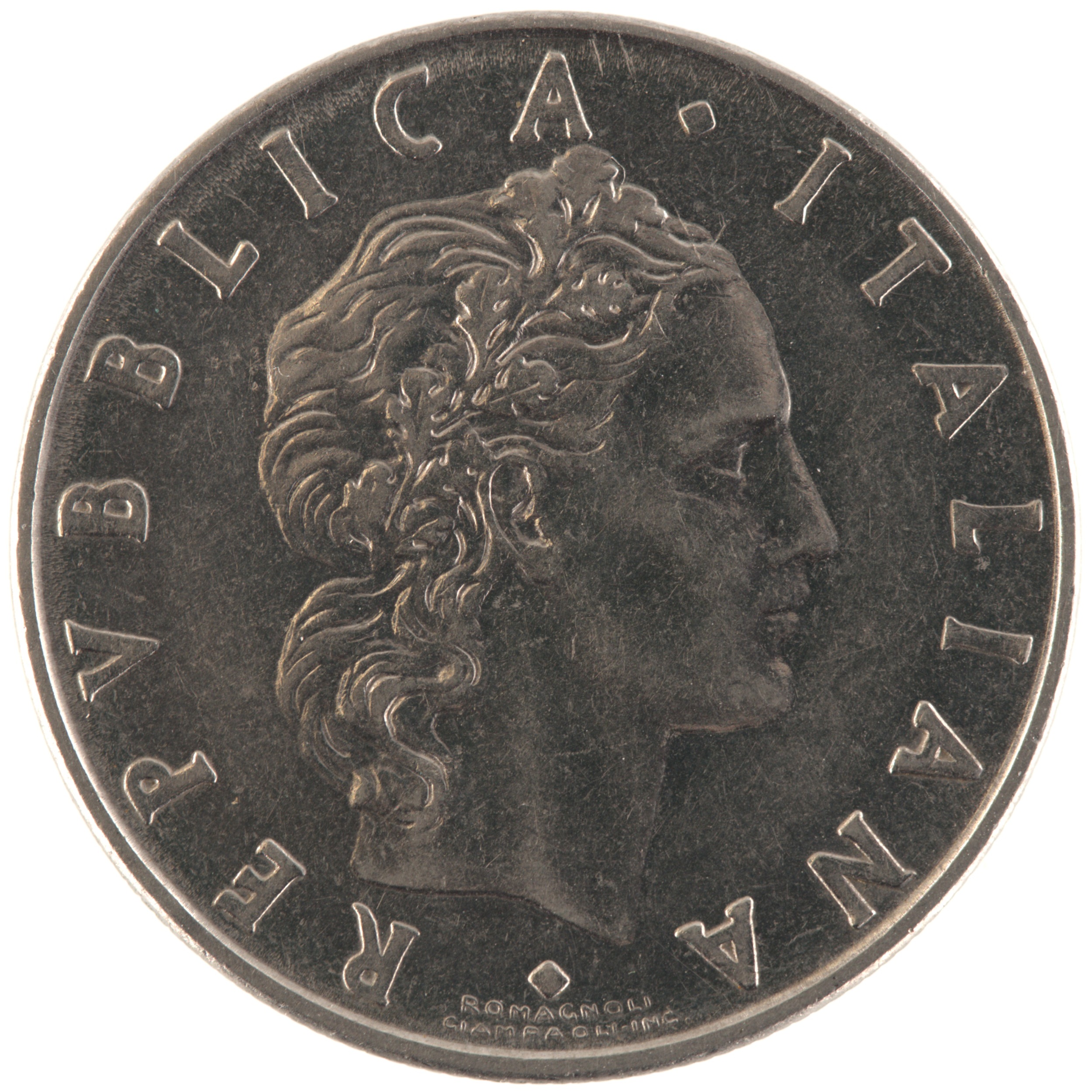 Italie - Pièce 50 Lire 1971 R acmonital - République Italienne / Vulcain, grand module – Image 2