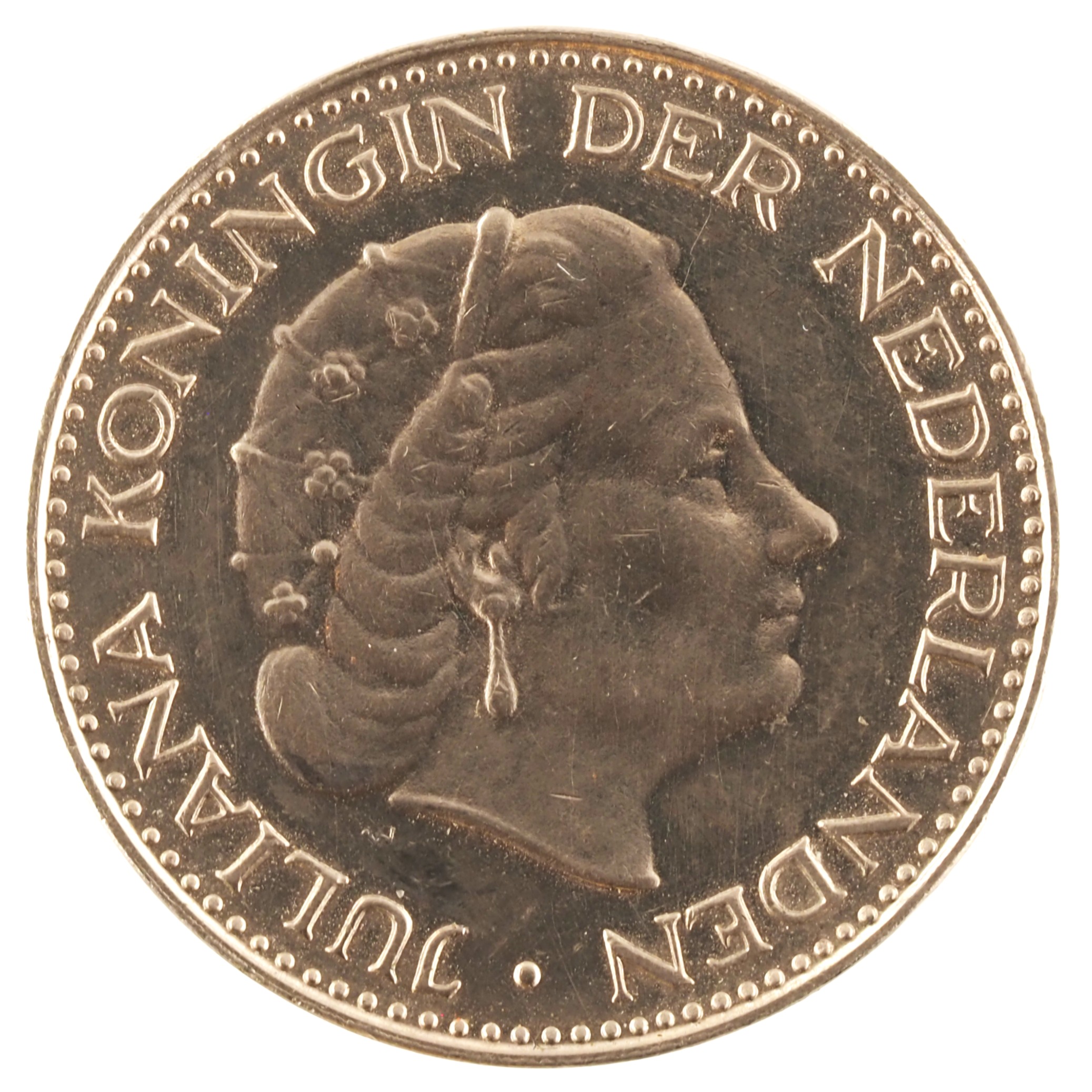 Pays-Bas - Pièce 1 Gulden 1967 nickel - Juliana – Image 2