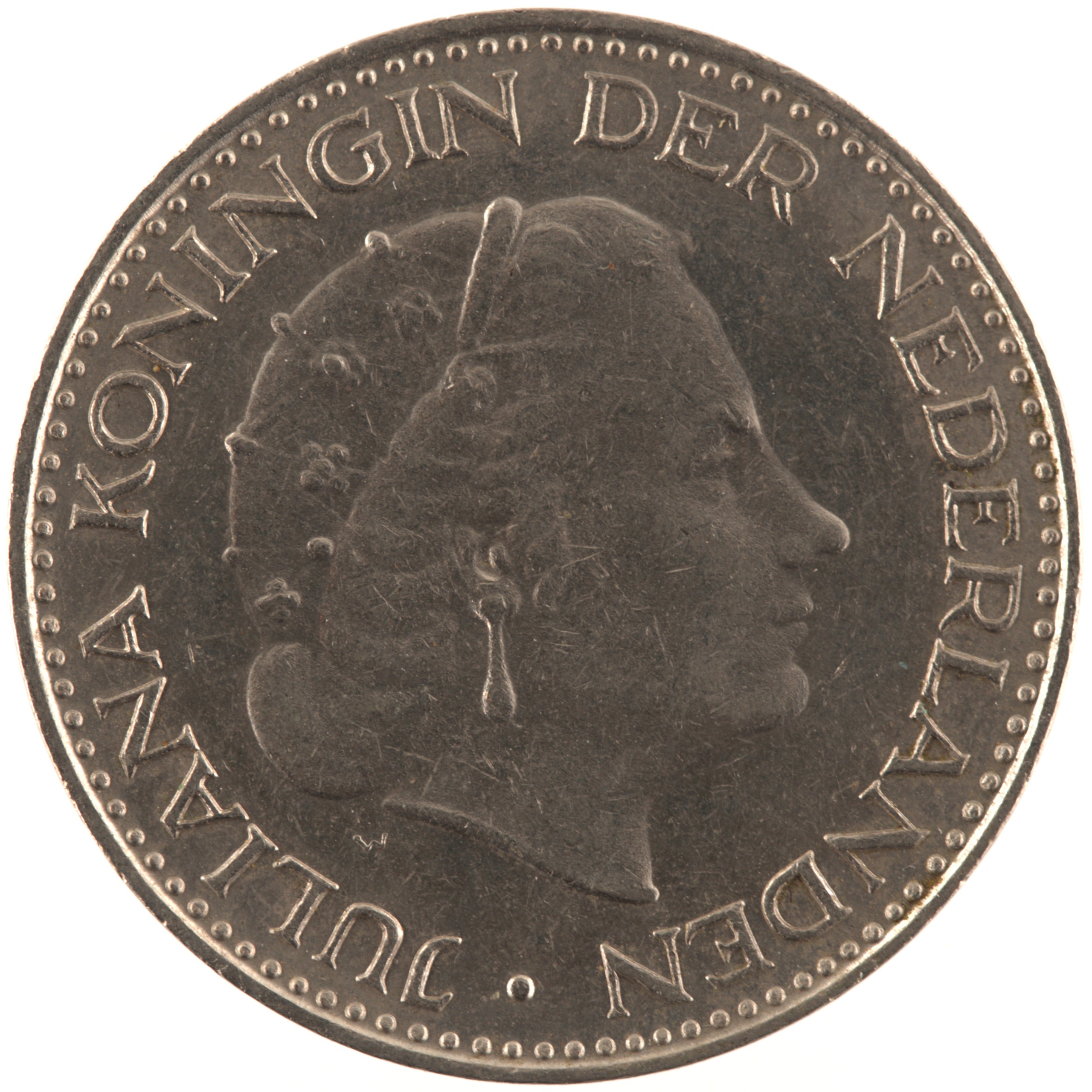 Pays-Bas - Pièce 1 Gulden 1967 nickel - Juliana – Image 2