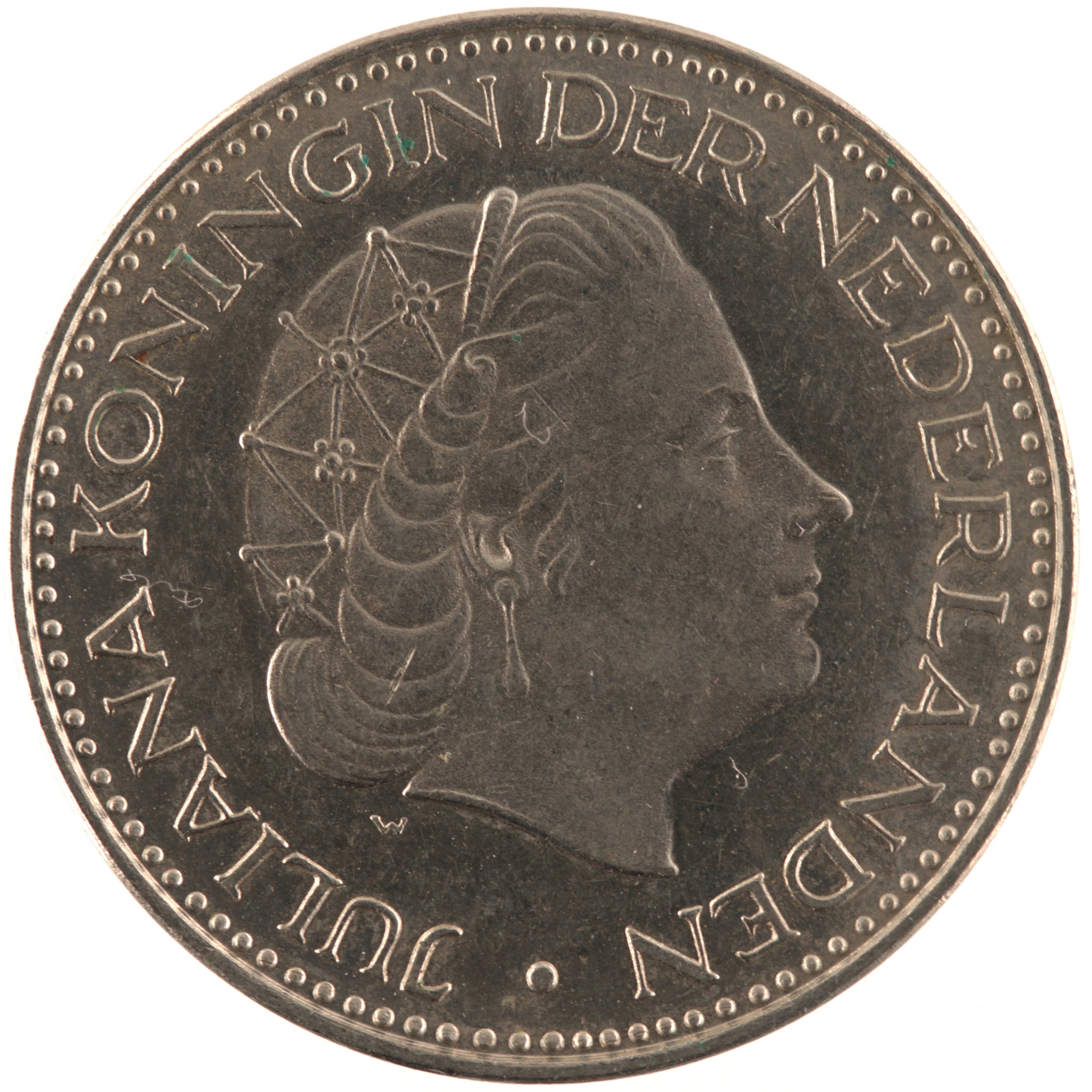 Pays-Bas - Pièce 1 Gulden 1968 nickel - Juliana – Image 2