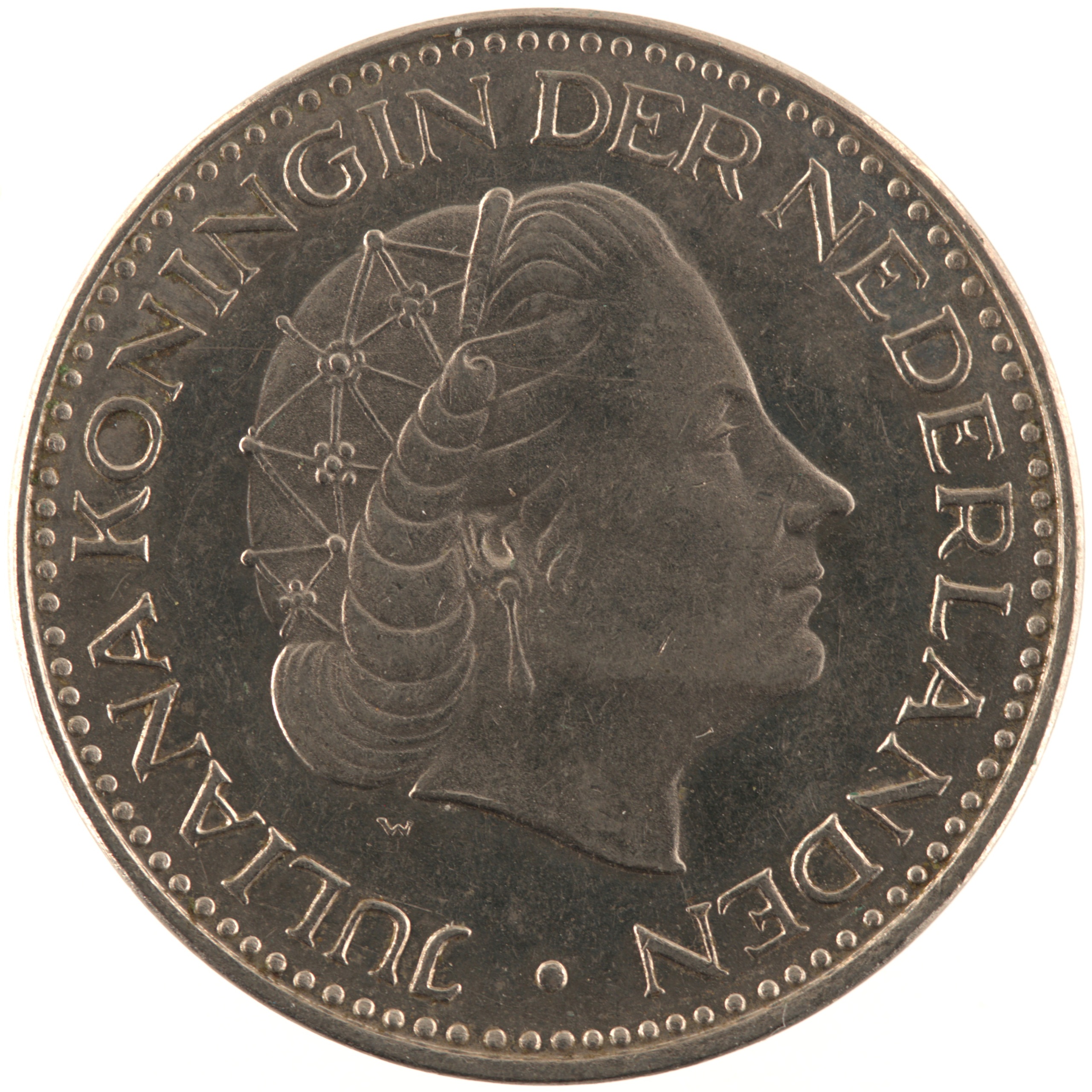Pays-Bas - Pièce 1 Gulden 1968 nickel - Juliana – Image 2