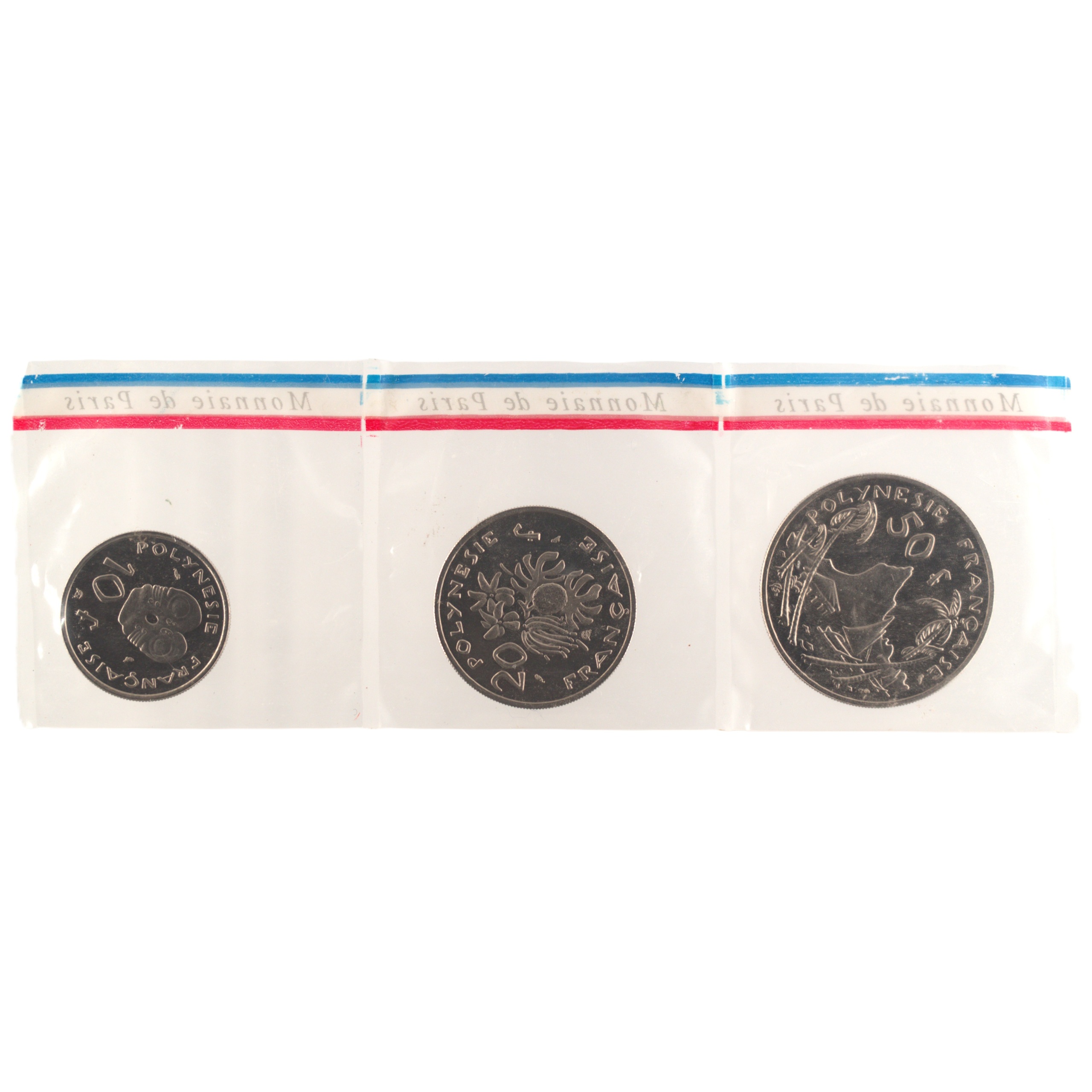 Polynésie française - Triptyque essais Francs 1967 nickel