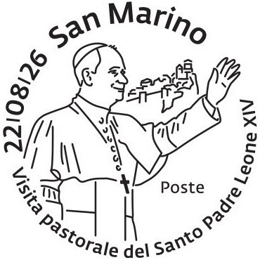 Saint-Marin - Bloc-feuillet d'1 timbre 2,90 Euro 2026 - Visite pastorale de Léon XIV (en étui) – Image 6