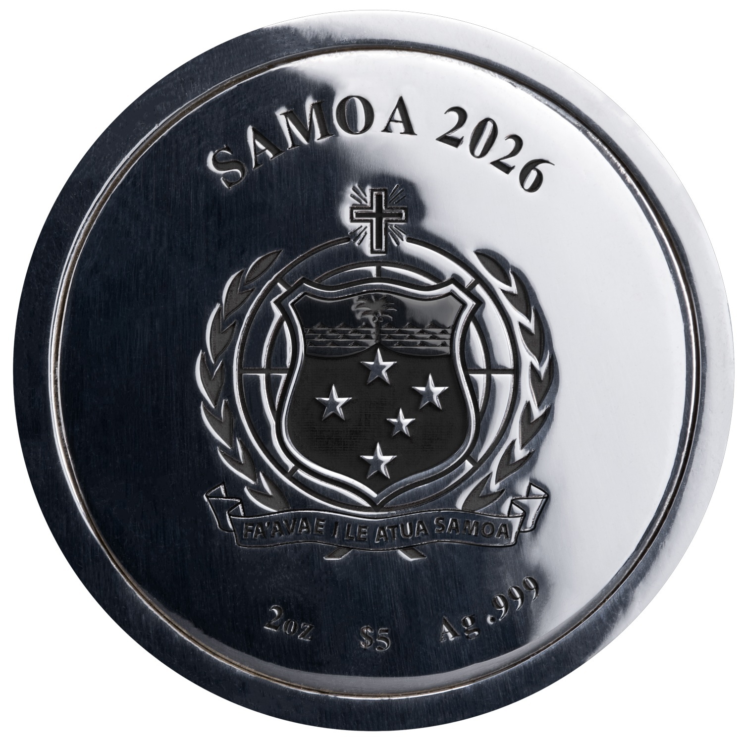 Samoa - Pièce 5 Dollars 2026 2 onces argent Antique - Monsieur Monopoly – Image 9