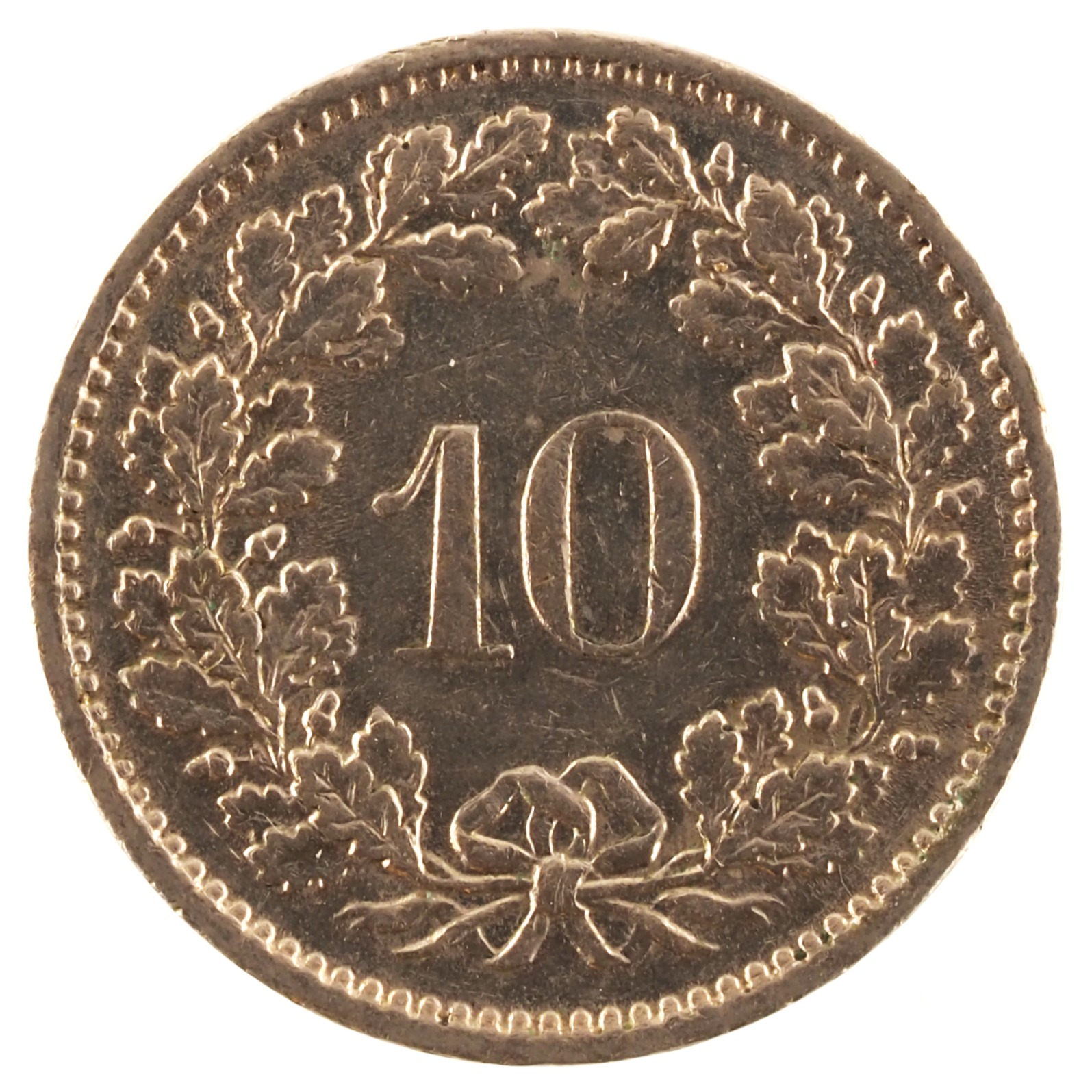 Suisse - Pièce 10 Centimes (soit 10 Rappen) 1970 cupro-nickel - Libertas – Image 2