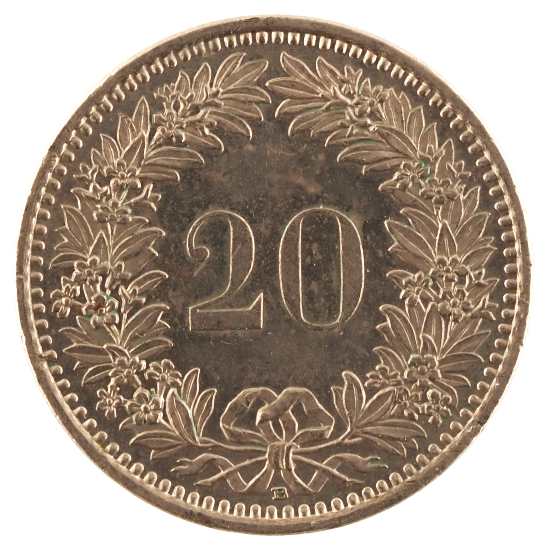 Suisse - Pièce 20 Centimes (soit 20 Rappen) 2017 B cupro-nickel - Libertas – Image 2