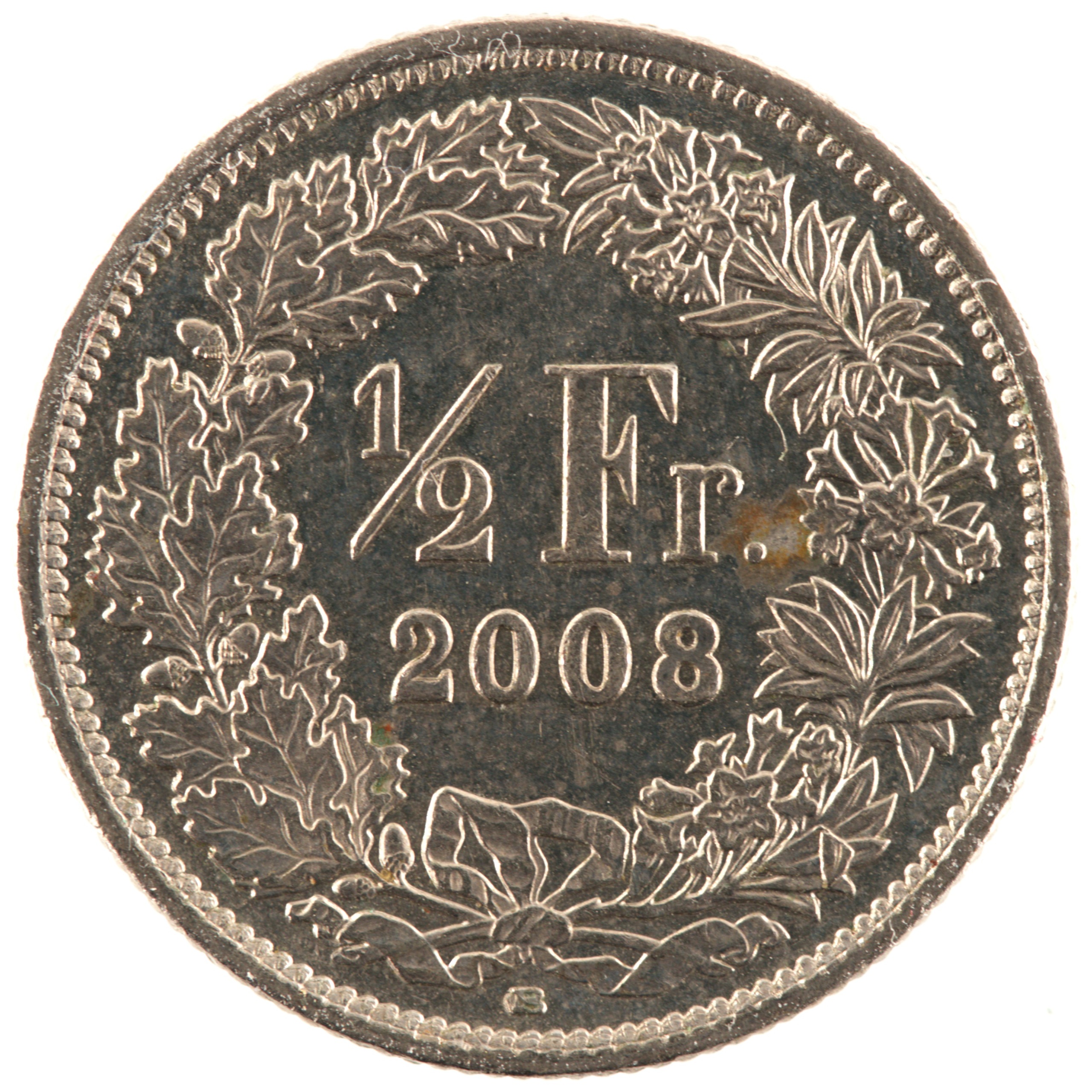 Suisse - Pièce 1/2 Franc 2008 B cupro-nickel - Helvetia