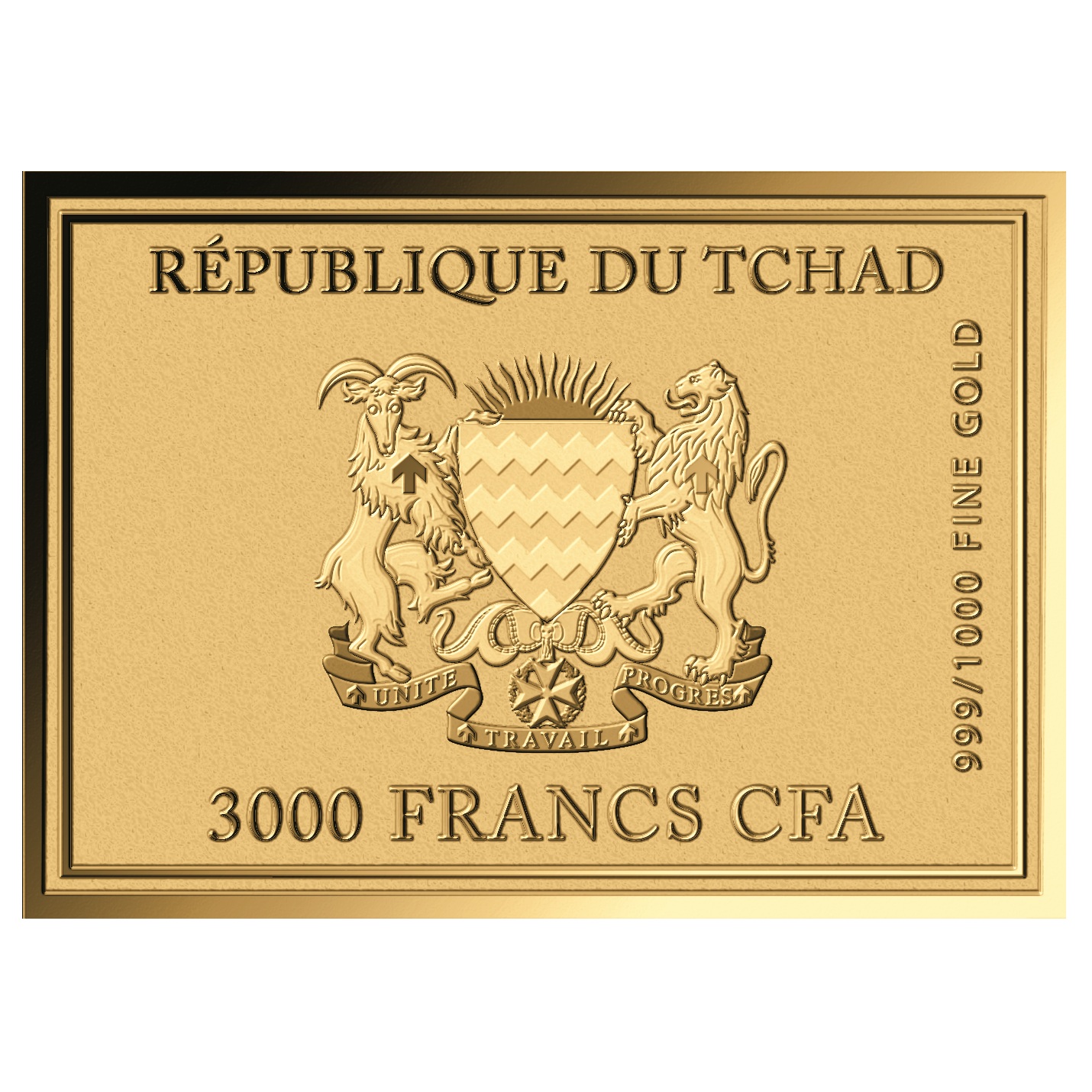 Tchad - Pièce 3000 Francs CFA or - Femmes de Tahiti, de Paul Gauguin – Image 4