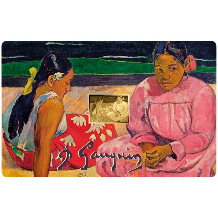 Tchad - Pièce 3000 Francs CFA or - Femmes de Tahiti, de Paul Gauguin