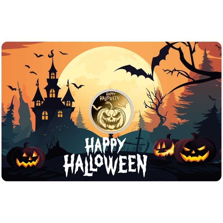 Tchad - Pièce 3000 Francs CFA or - Joyeux Halloween