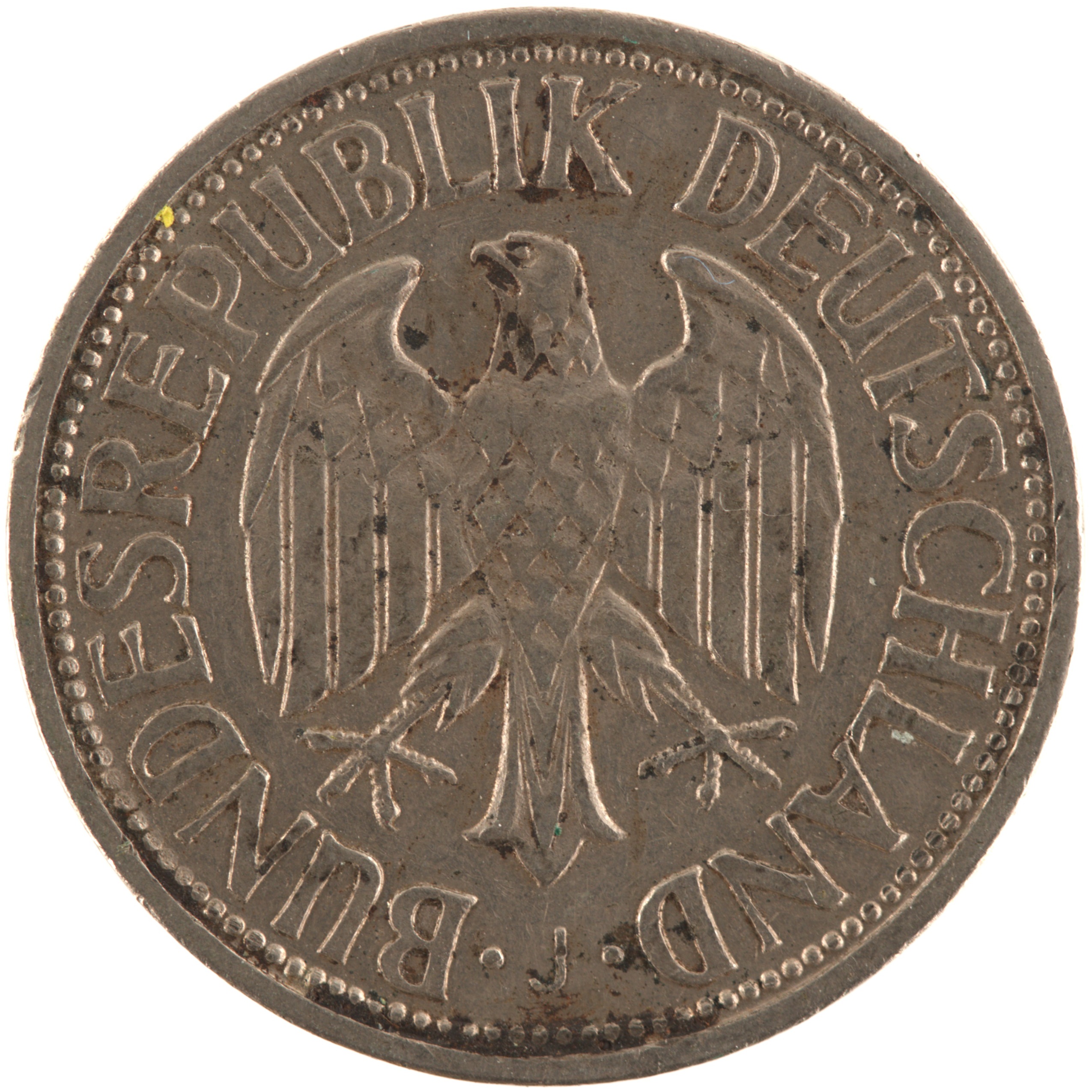 Allemagne - Pièce 1 Deutsche Mark 1950 J cupro-nickel - Aigle héraldique – Image 2