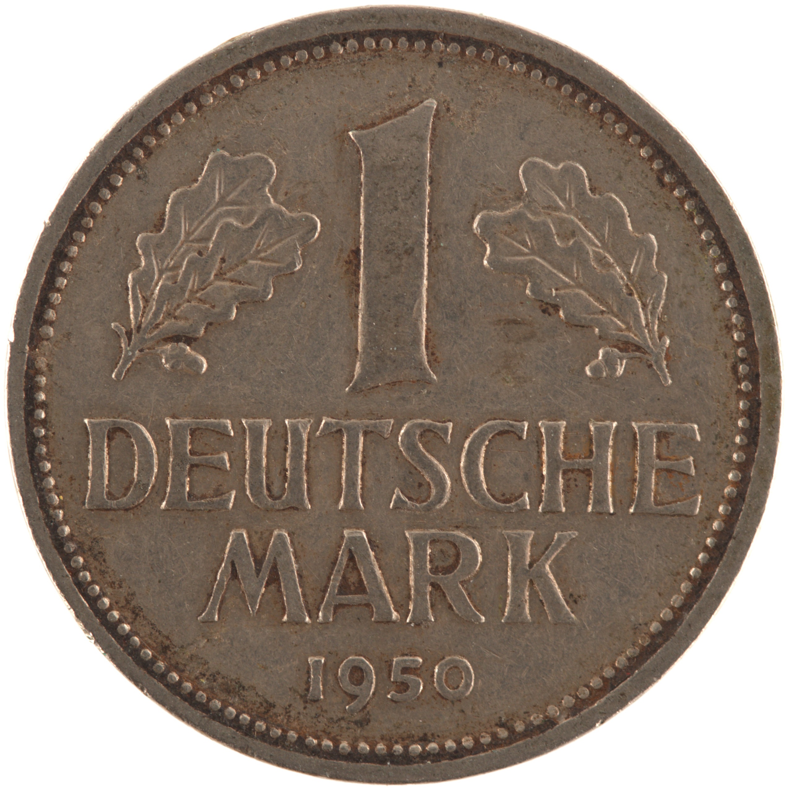 Allemagne - Pièce 1 Deutsche Mark 1950 J cupro-nickel - Aigle héraldique