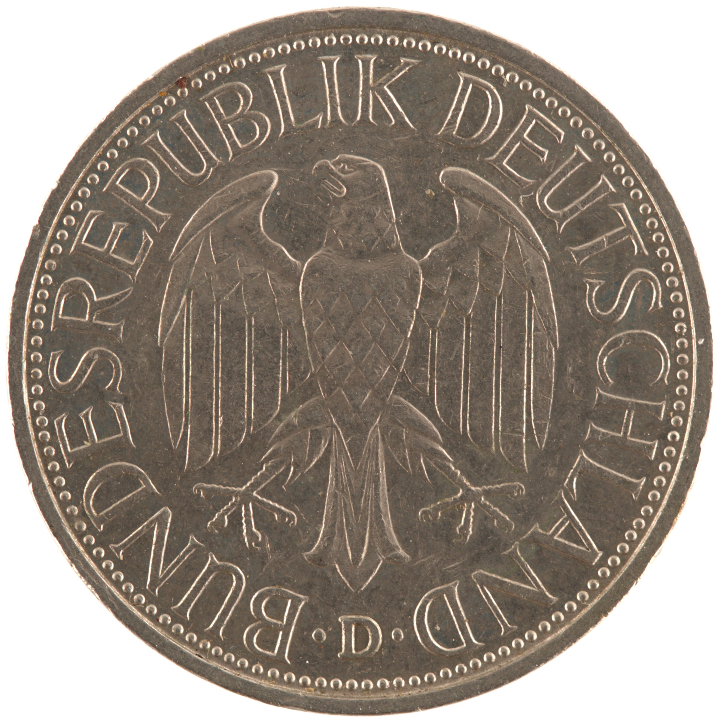 Allemagne - Pièce 1 Deutsche Mark 1984 D cupro-nickel - Aigle héraldique – Image 2