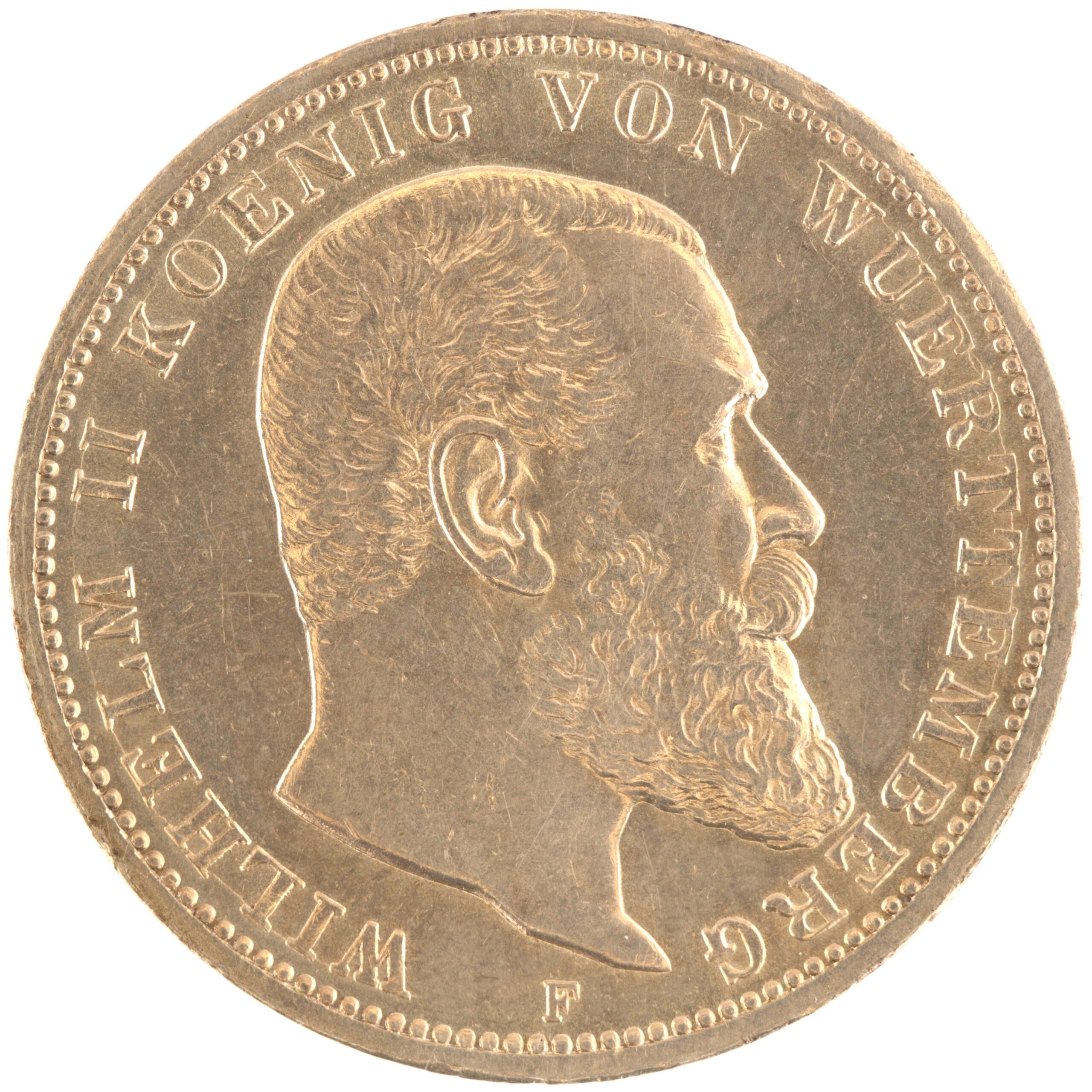 Allemagne - Pièce Drei Mark 1914 F argent - Guillaume II / Aigle héraldique – Image 2