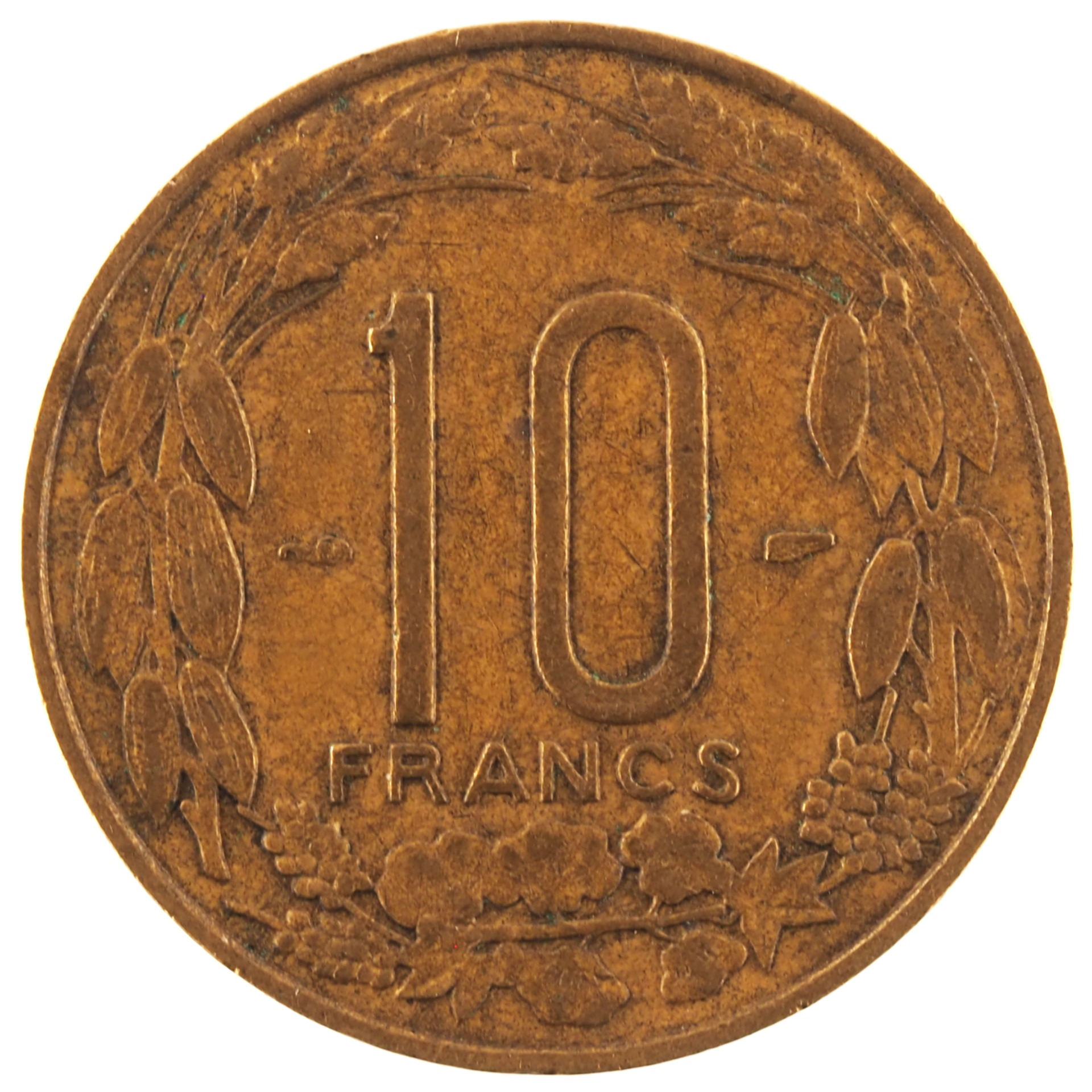 Cameroun - Pièce 10 Francs 1958 bronze-aluminium - Elands géants – Image 2