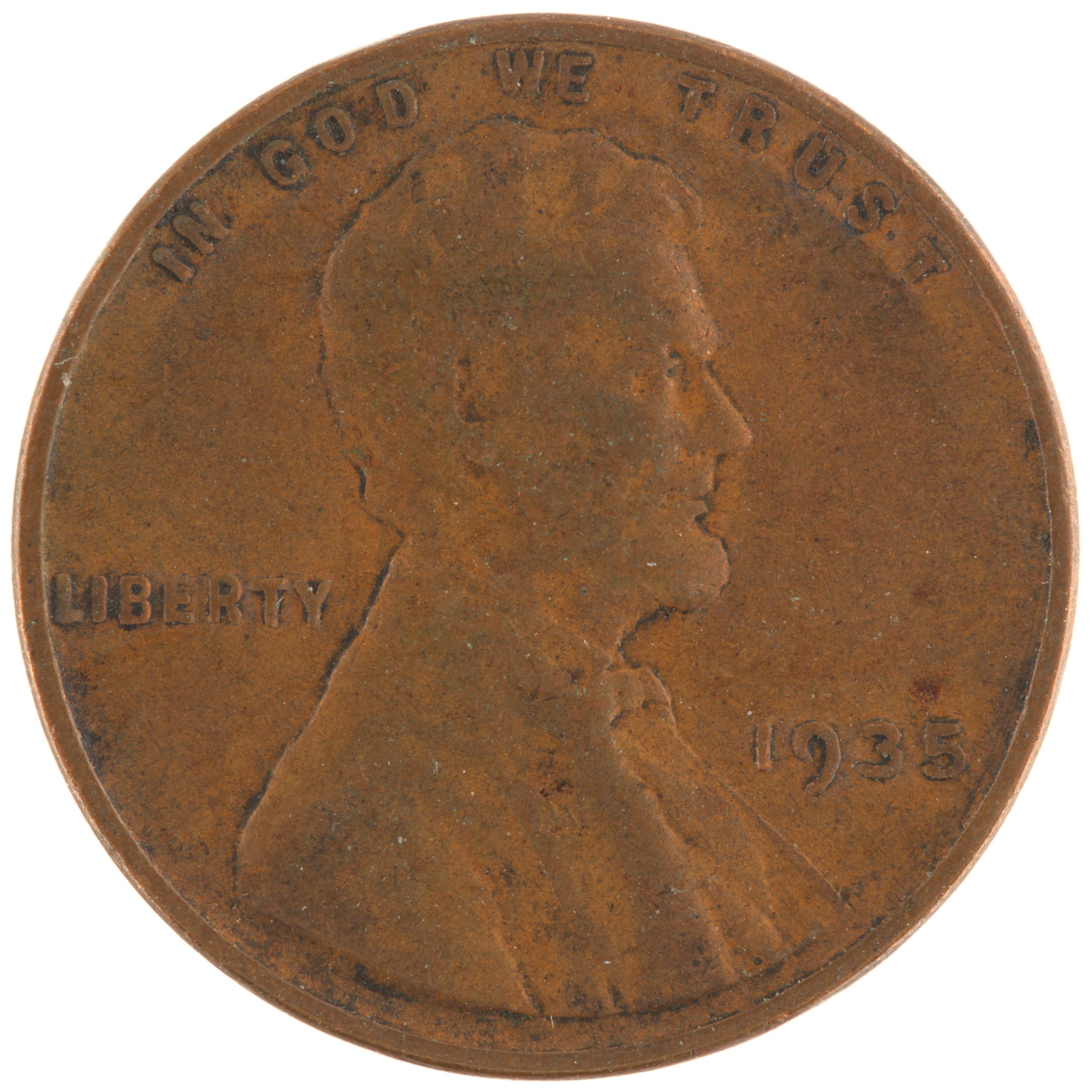 Etats-Unis d'Amérique - Pièce One Cent 1935 bronze - Lincoln / Epis de blé