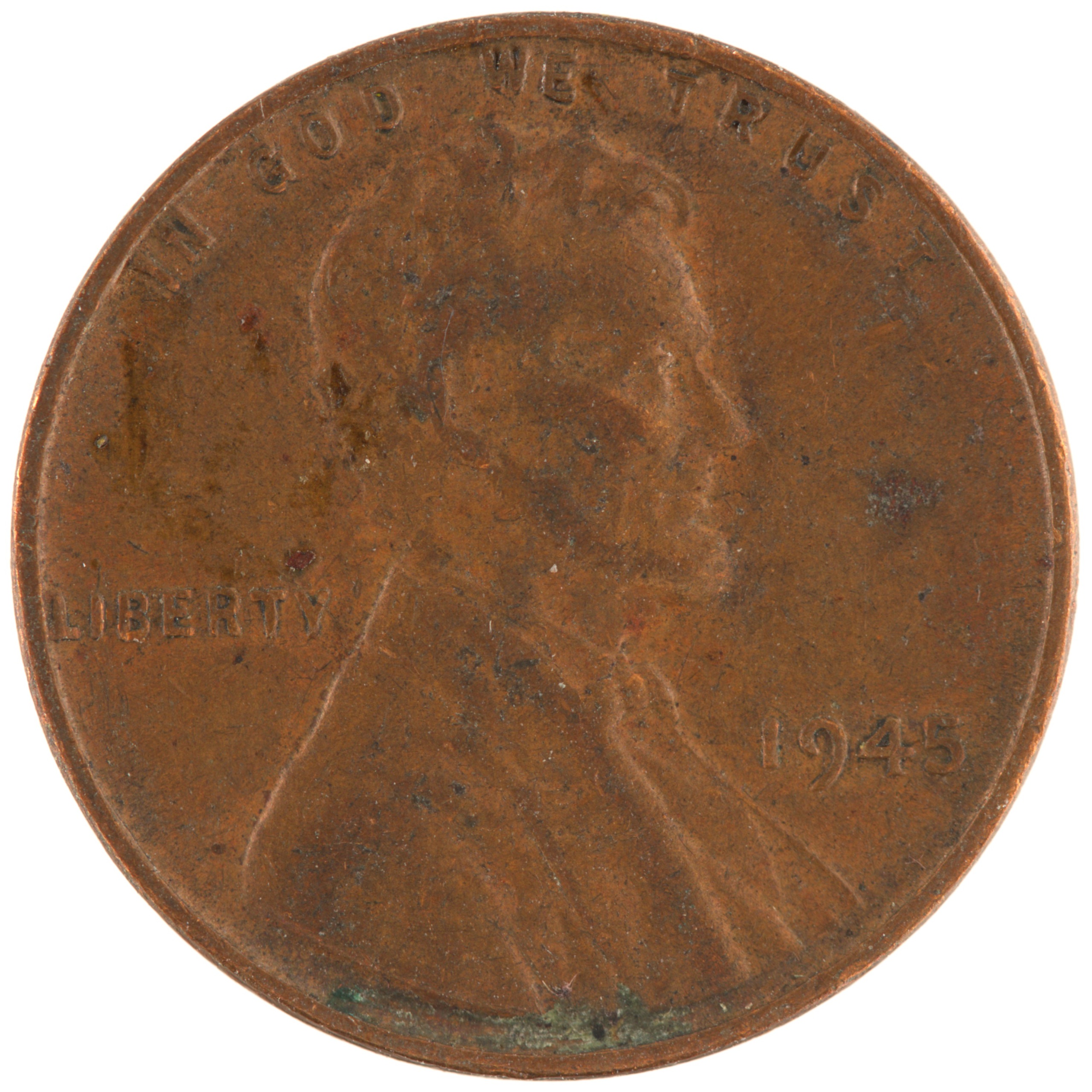 Etats-Unis d'Amérique - Pièce One Cent 1945 bronze - Lincoln / Epis de blé