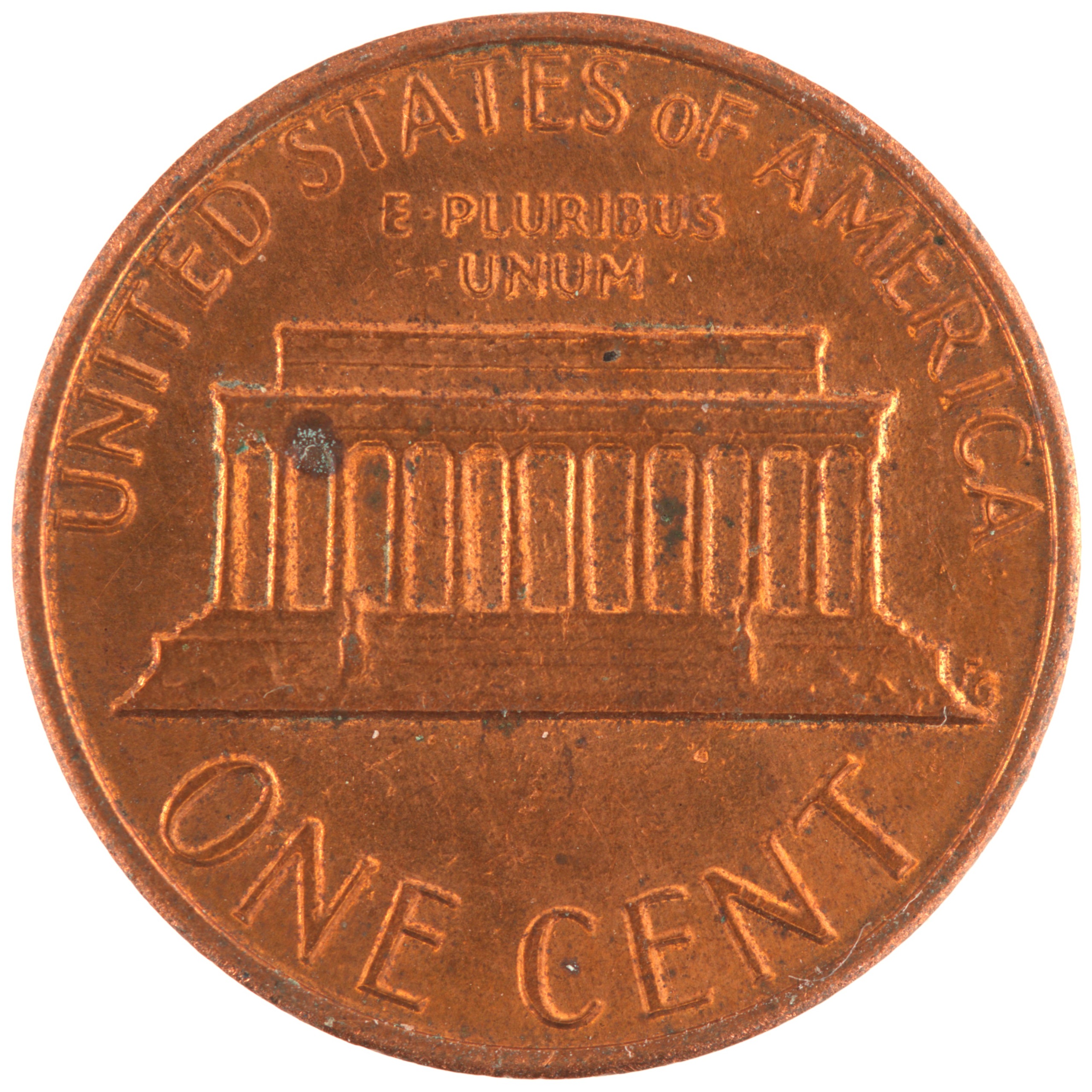Etats-Unis d'Amérique - Pièce One Cent 1982 zinc plaqué cuivre - Lincoln / Mémorial (millésime proche du listel) – Image 2