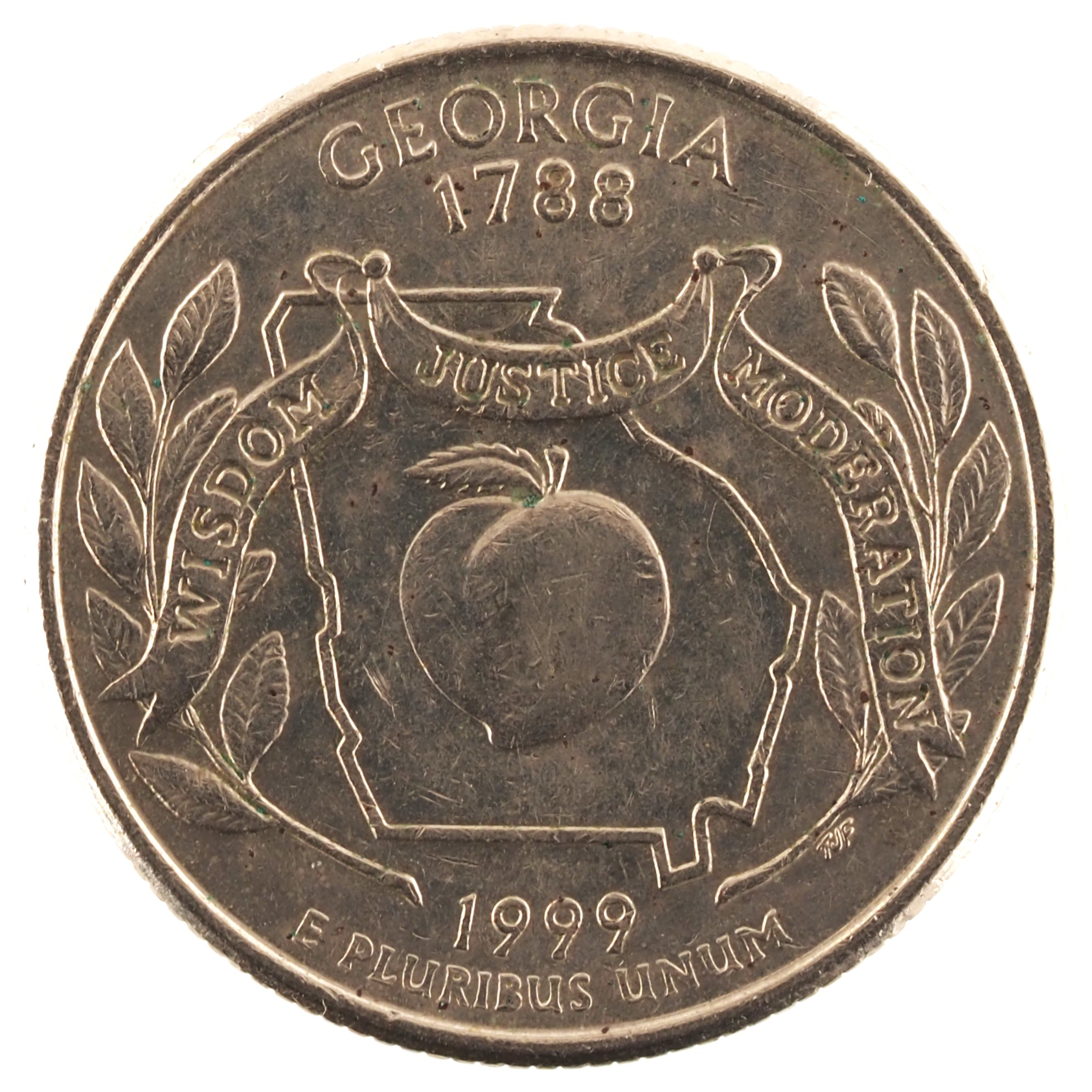 Etats-Unis d'Amérique - Pièce Quarter Dollar 1999 D cuivre plaqué cupro-nickel - Géorgie