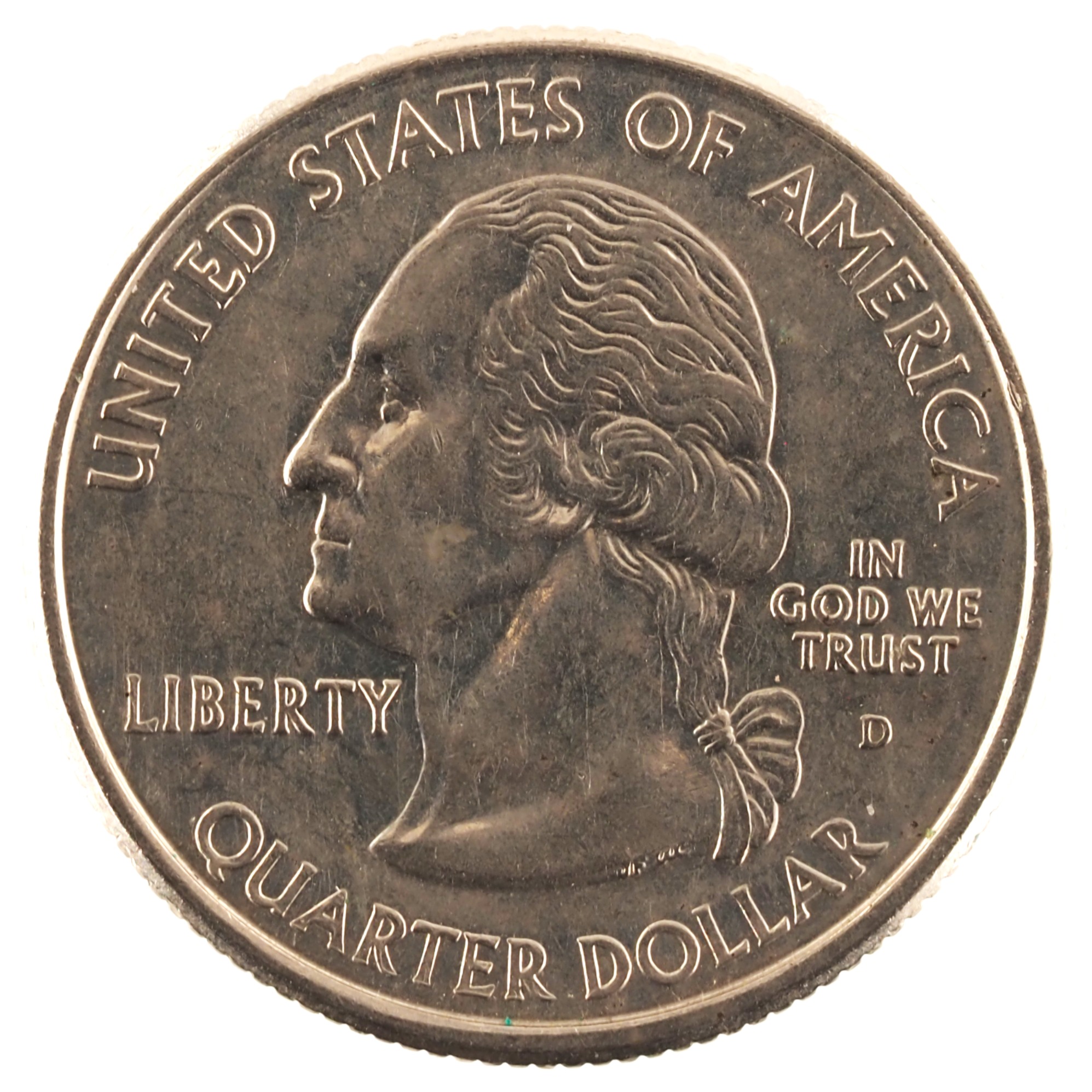 Etats-Unis d'Amérique - Pièce Quarter Dollar 2003 D cuivre plaqué cupro-nickel - Arkansas – Image 2