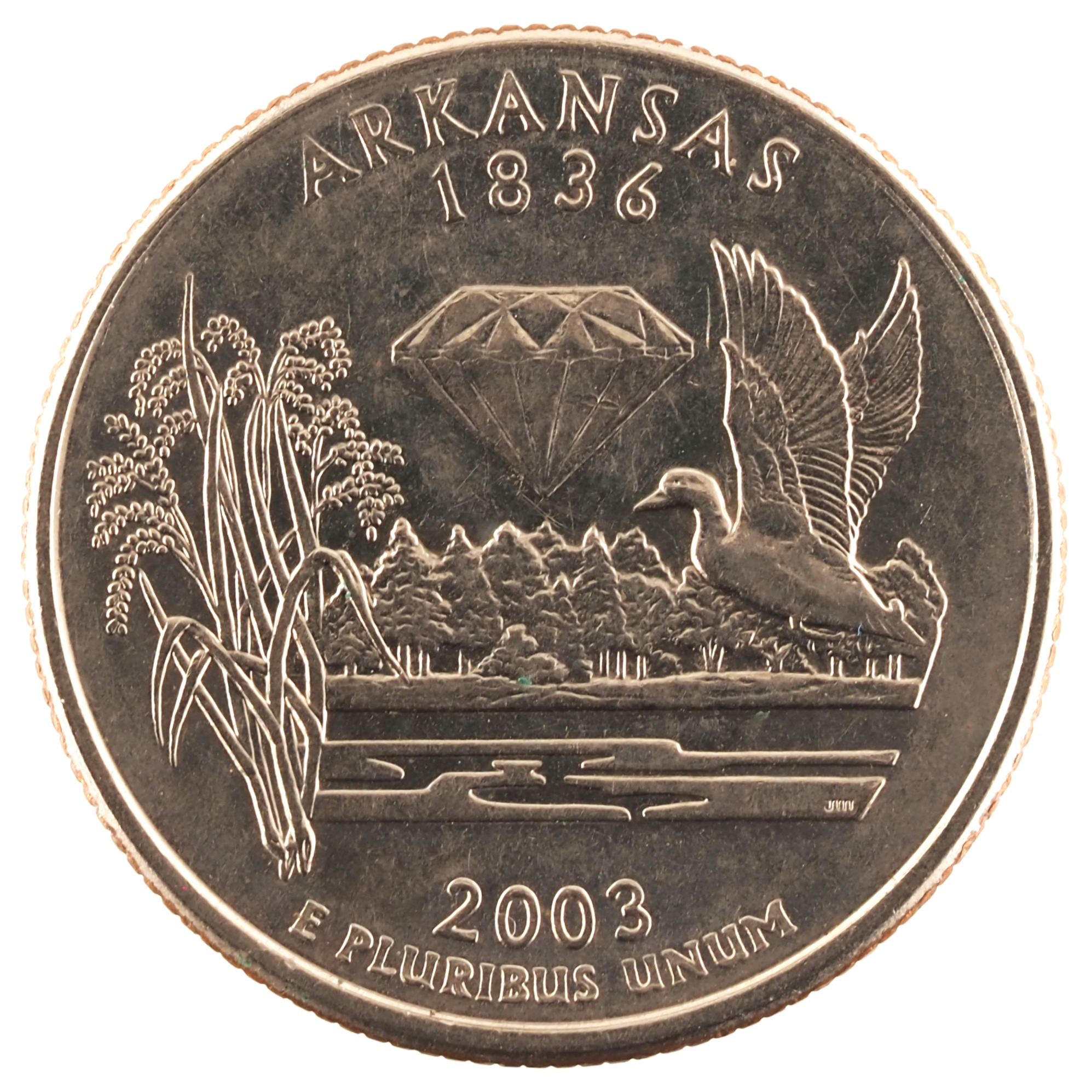 Etats-Unis d'Amérique - Pièce Quarter Dollar 2003 D cuivre plaqué cupro-nickel - Arkansas