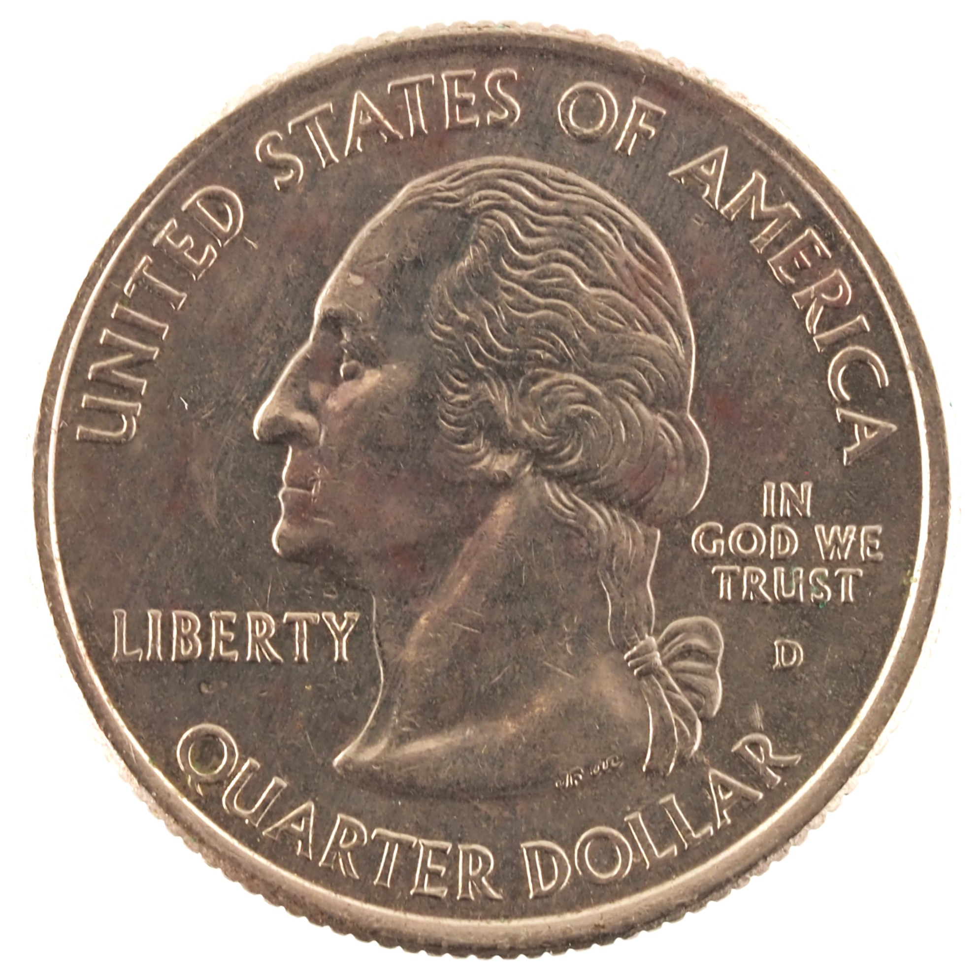Etats-Unis d'Amérique - Pièce Quarter Dollar 2004 D cuivre plaqué cupro-nickel - Wisconsin – Image 2