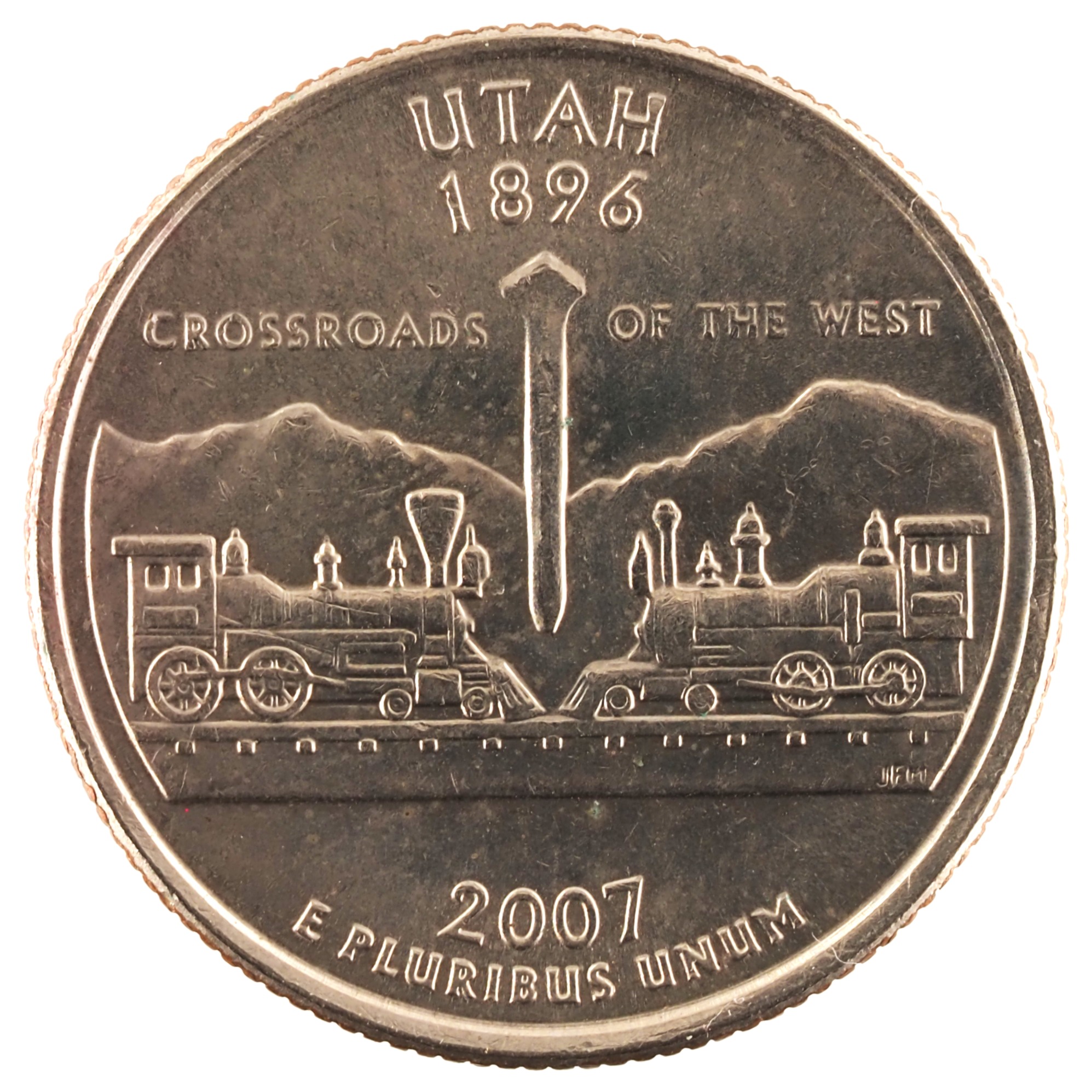 Etats-Unis d'Amérique - Pièce Quarter Dollar 2007 D cuivre plaqué cupro-nickel - Utah