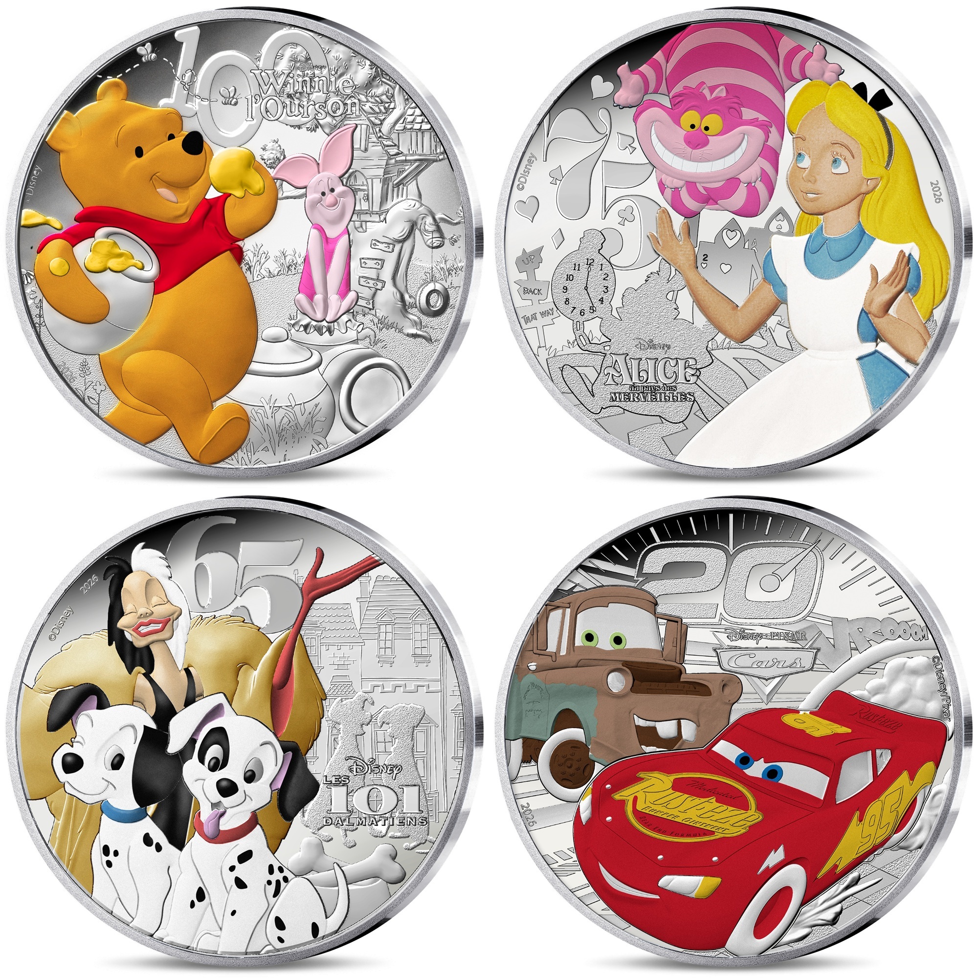 France - Pièces 10 Euro 2026 argent BE - Les classiques Disney (en écrin) – Image 2