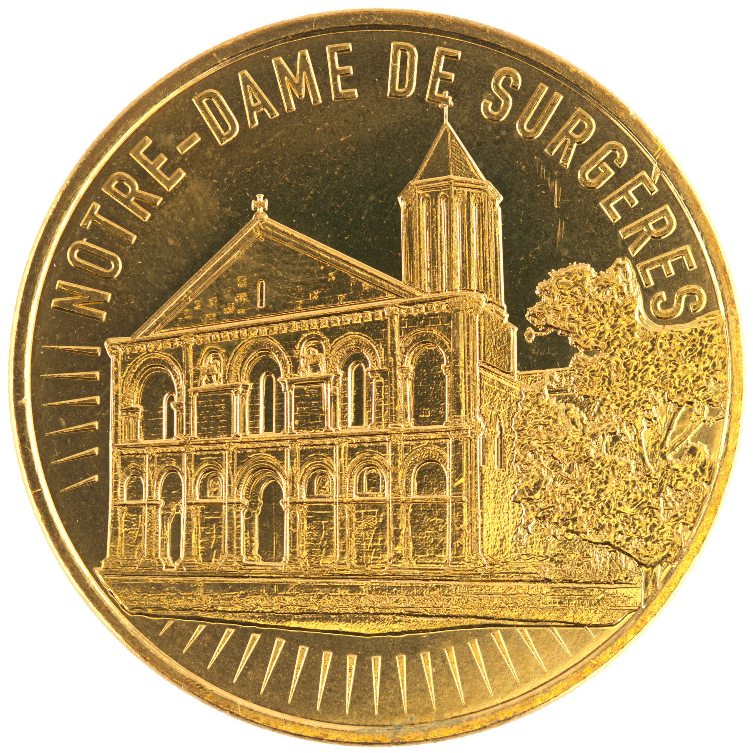 France - Médaille 2019 cuivre-nickel-aluminium - Notre-Dame de Surgères
