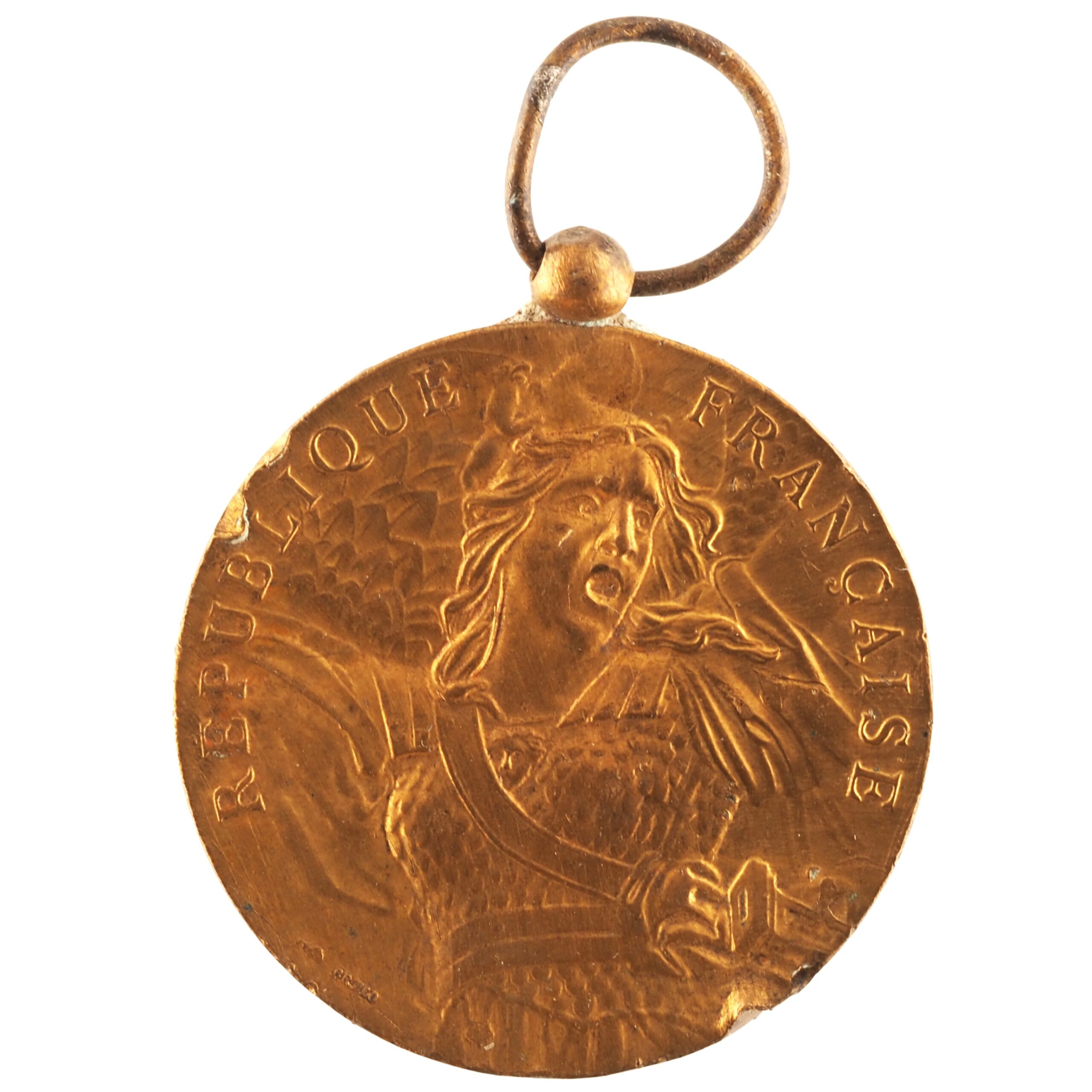 France - Médaille bronze florentin - République Française / Défense nationale – Image 2