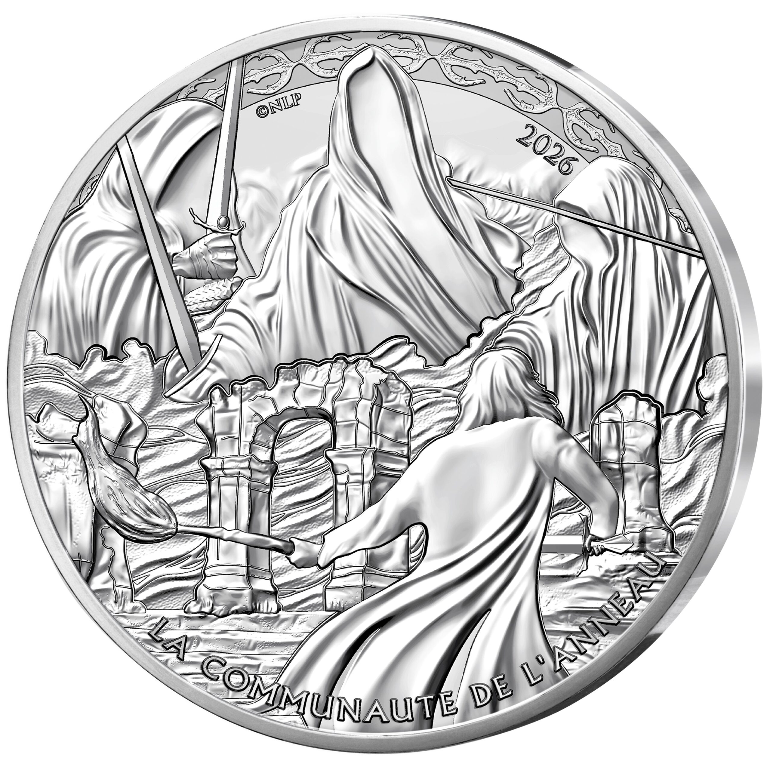 France - Pièce 10 Euro 2026 argent - Les Nazgûl dans les ruines – Image 5