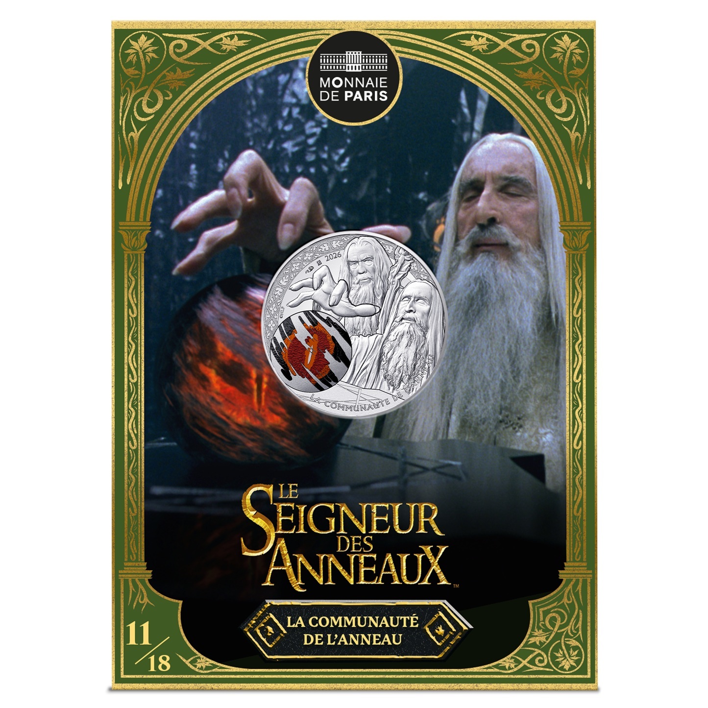 France - Pièce 10 Euro 2026 argent - Saruman et le Palantír – Image 3