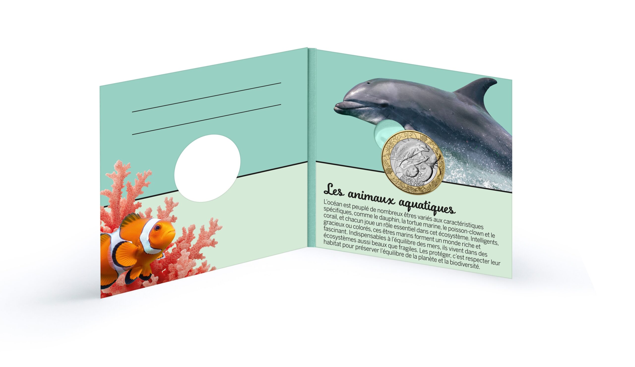 France - Pièce 5 Euro 2026 cuivre-nickel-zinc - Animaux marins – Image 5